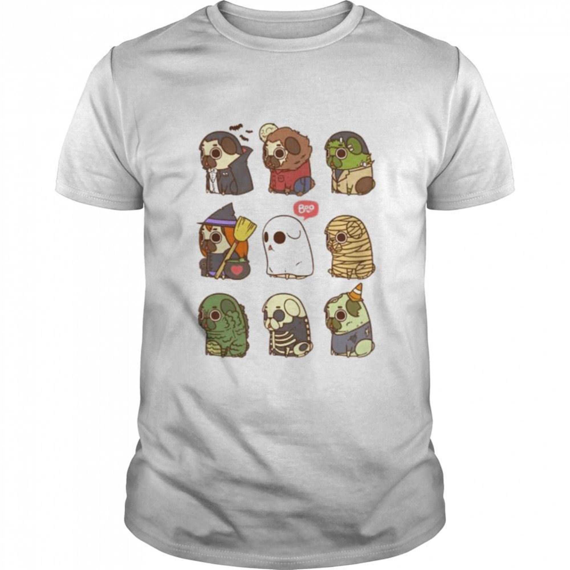 Halloween Puglie Boo Horror Shirt