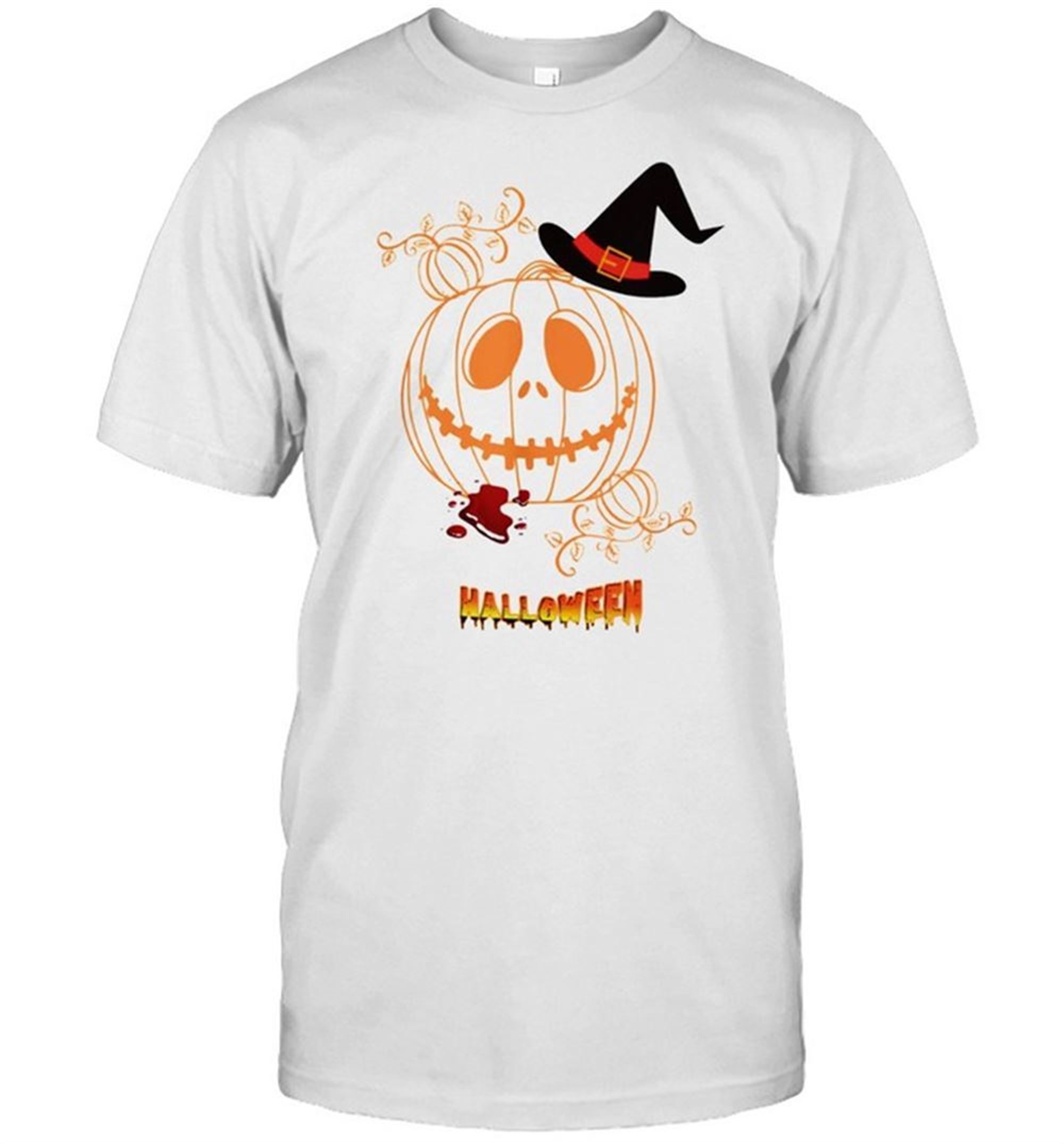 Halloween Pumpkin Print Shirt