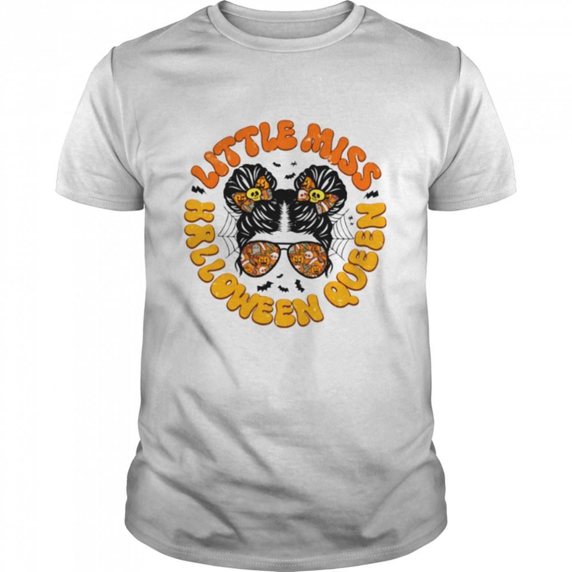 Halloween Queen Messy Bun Spooky Mini Shirt