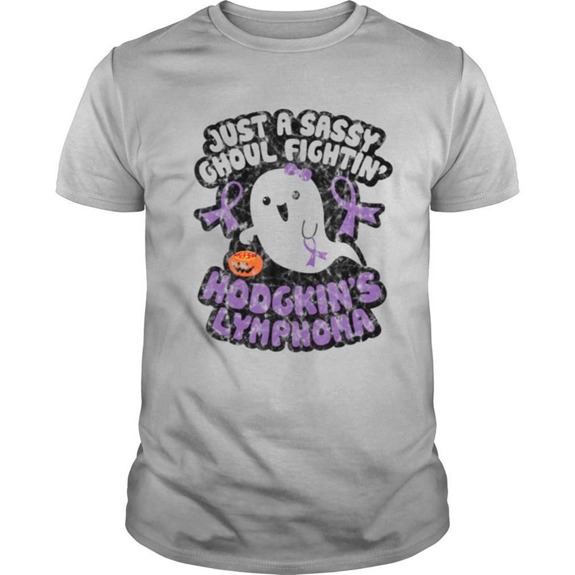 Halloween Sassy Ghoul Fighting Hodgkins Lymphoma Cute Ghost Shirt