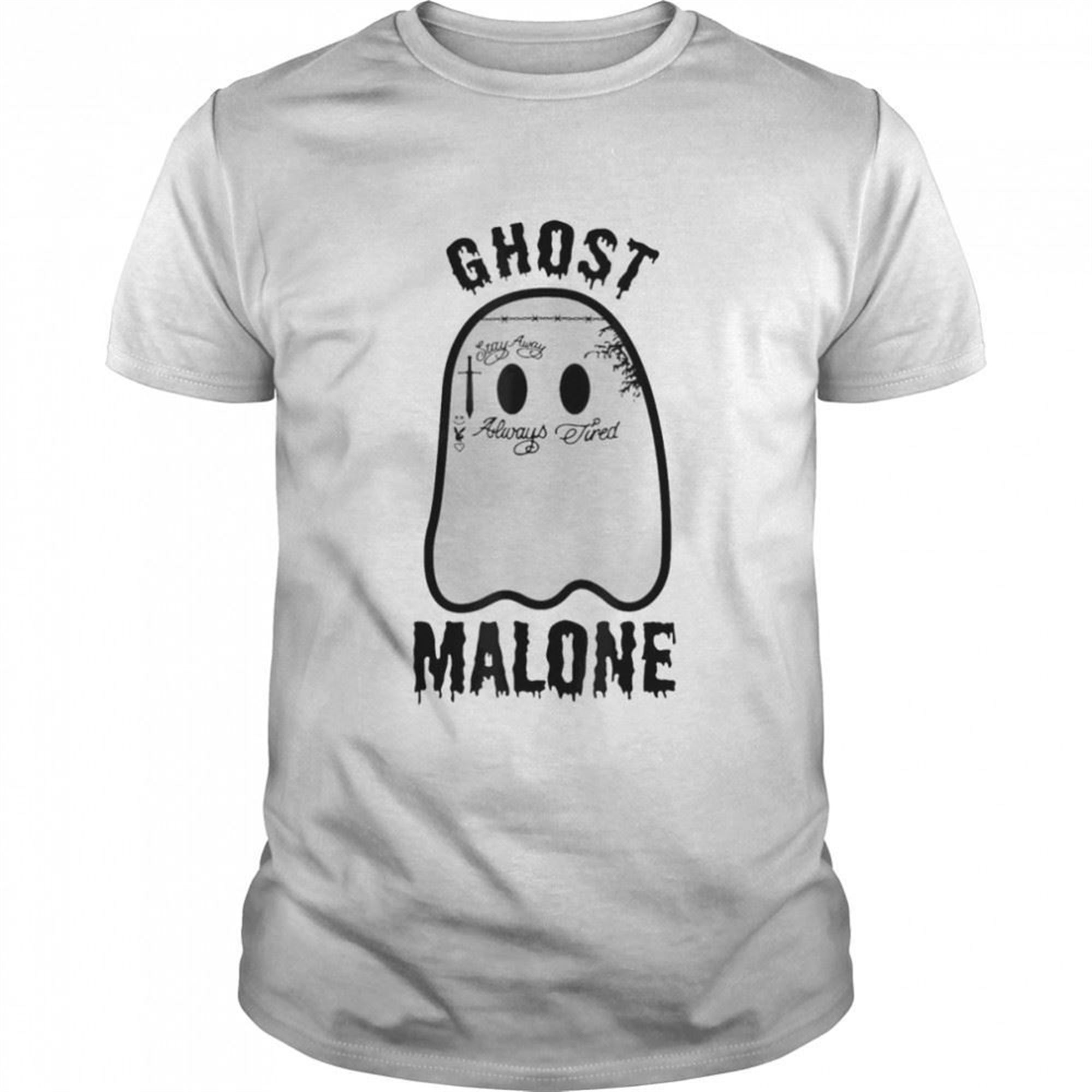 Halloween Spooky Season Fall Season Cute Ghost Malone T-shirt