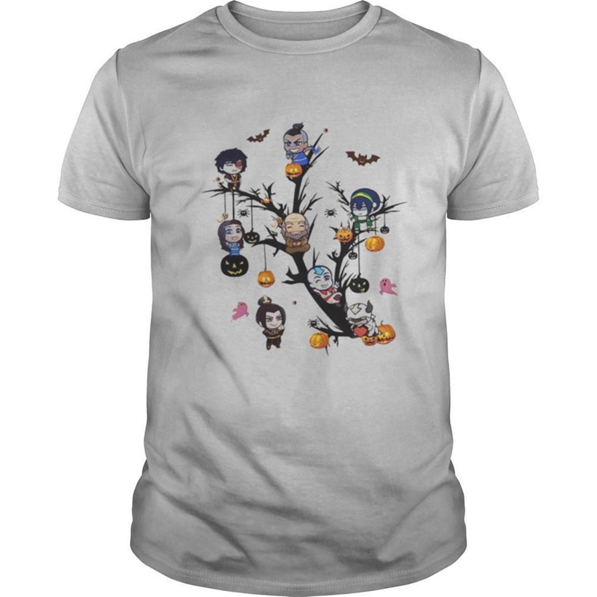 Halloween Tree Cartoon Characters Pumpkins Shirt