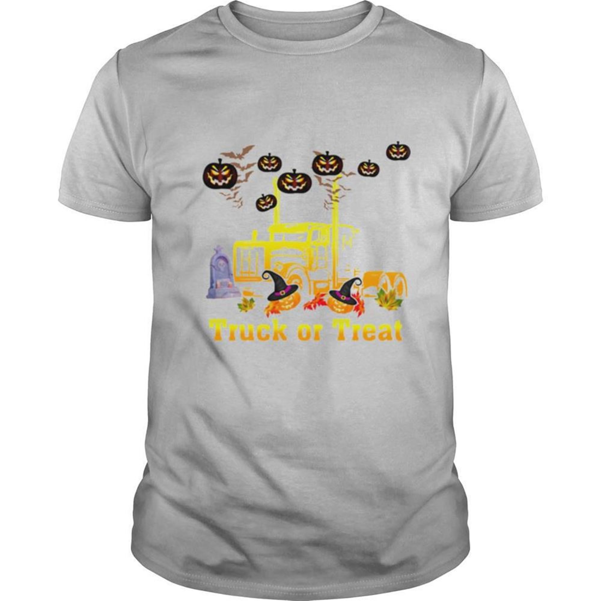 Halloween Truck Or Treat Pumpkins Witch Shirt