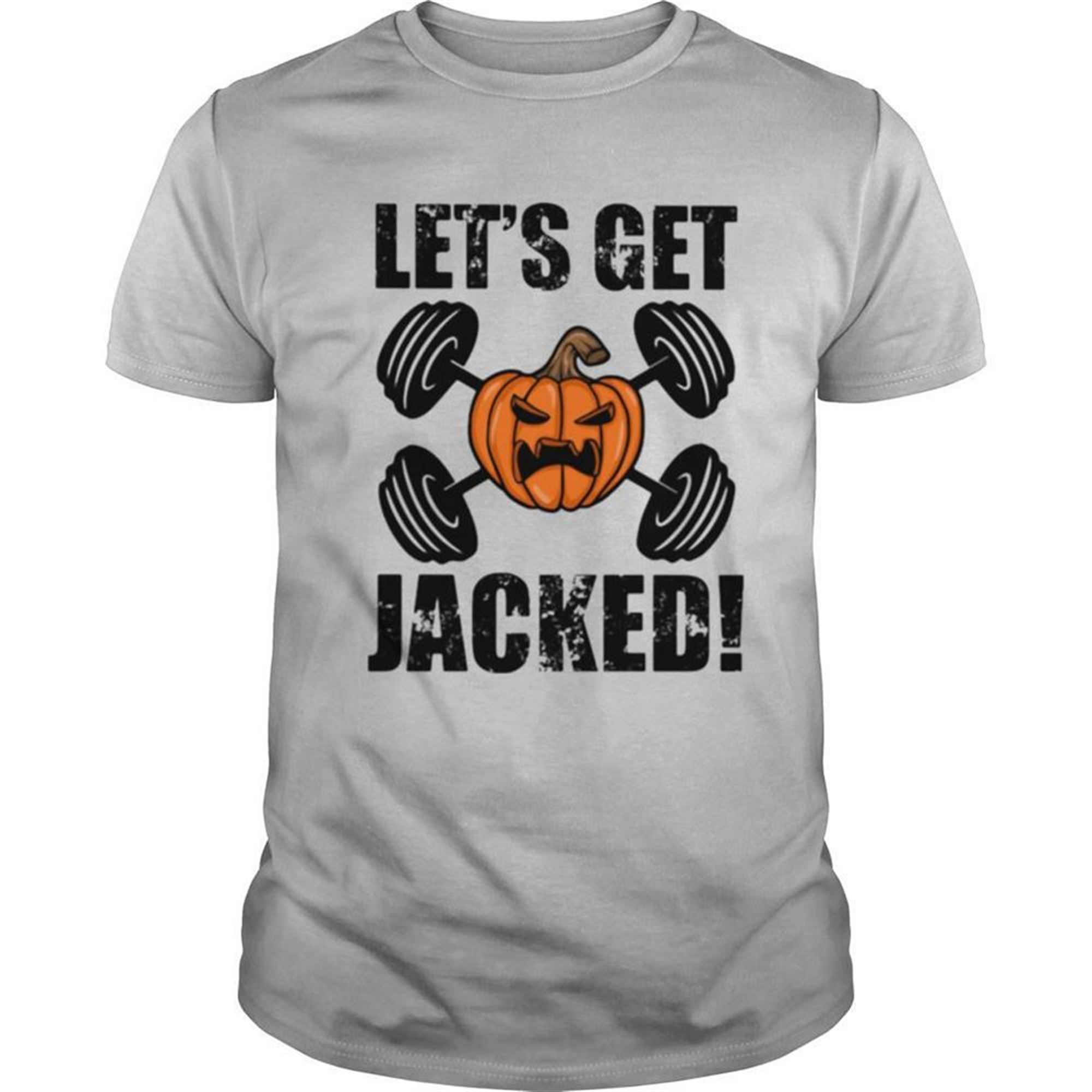 Halloween Weightlifting Lets Get Jacked Pumpkins Shirt