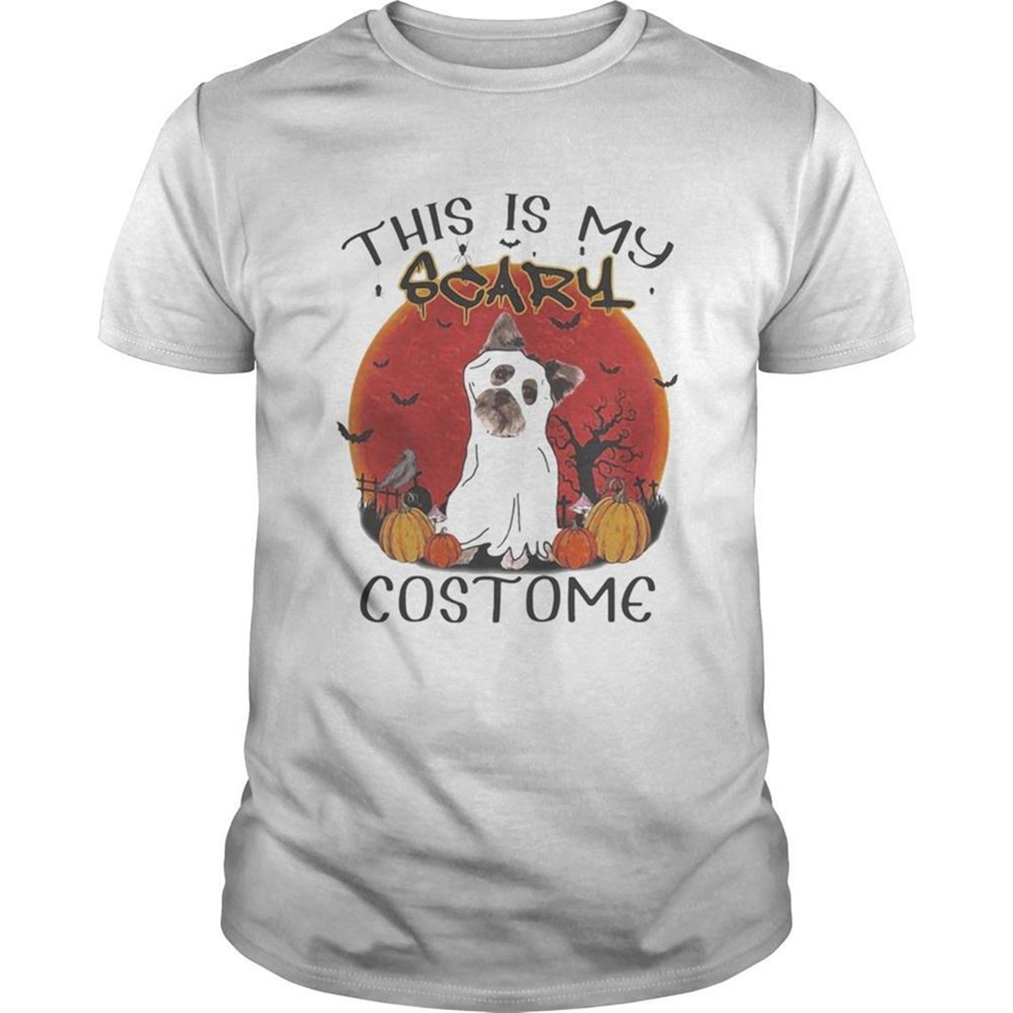 Halloween Yorkie This Is My Scary Costome Shirt