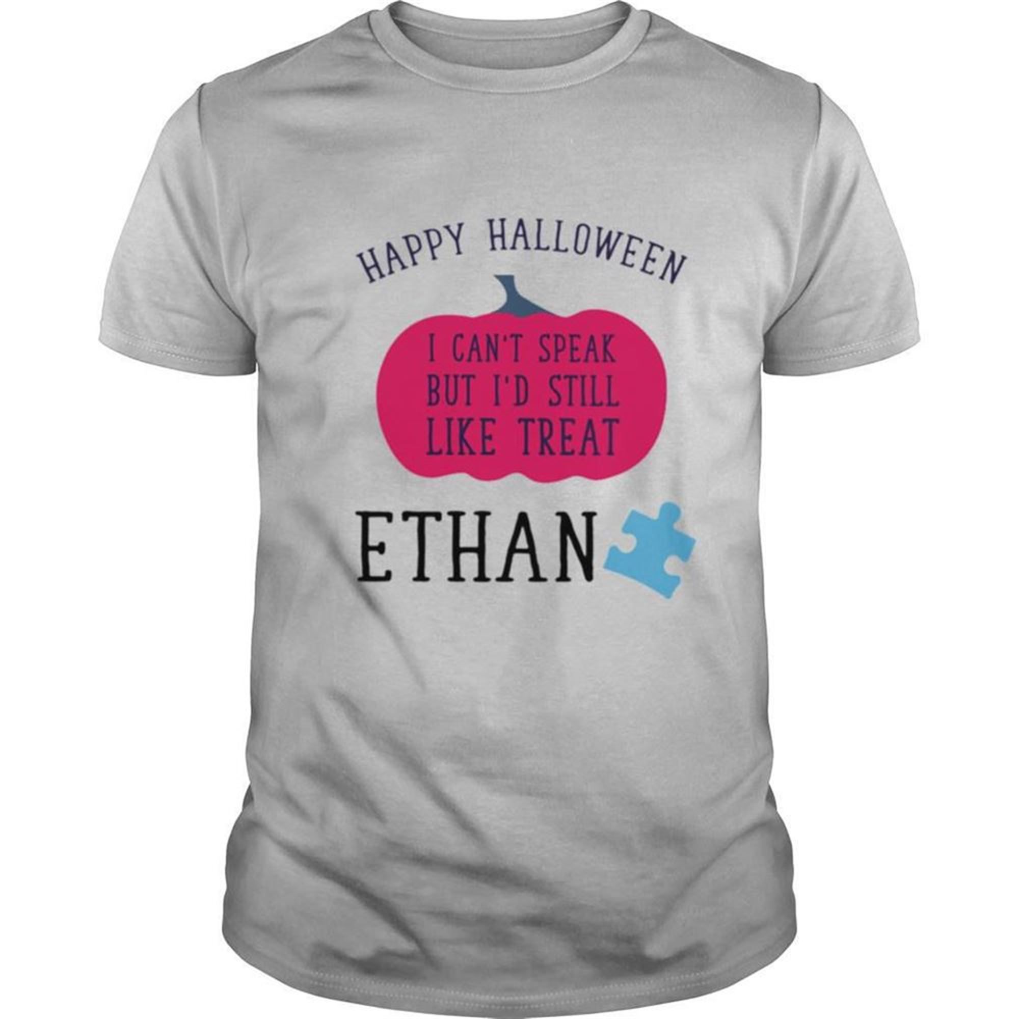 Happy Halloween I Cant Speak But Id Still Like Treat Ethan Shirt