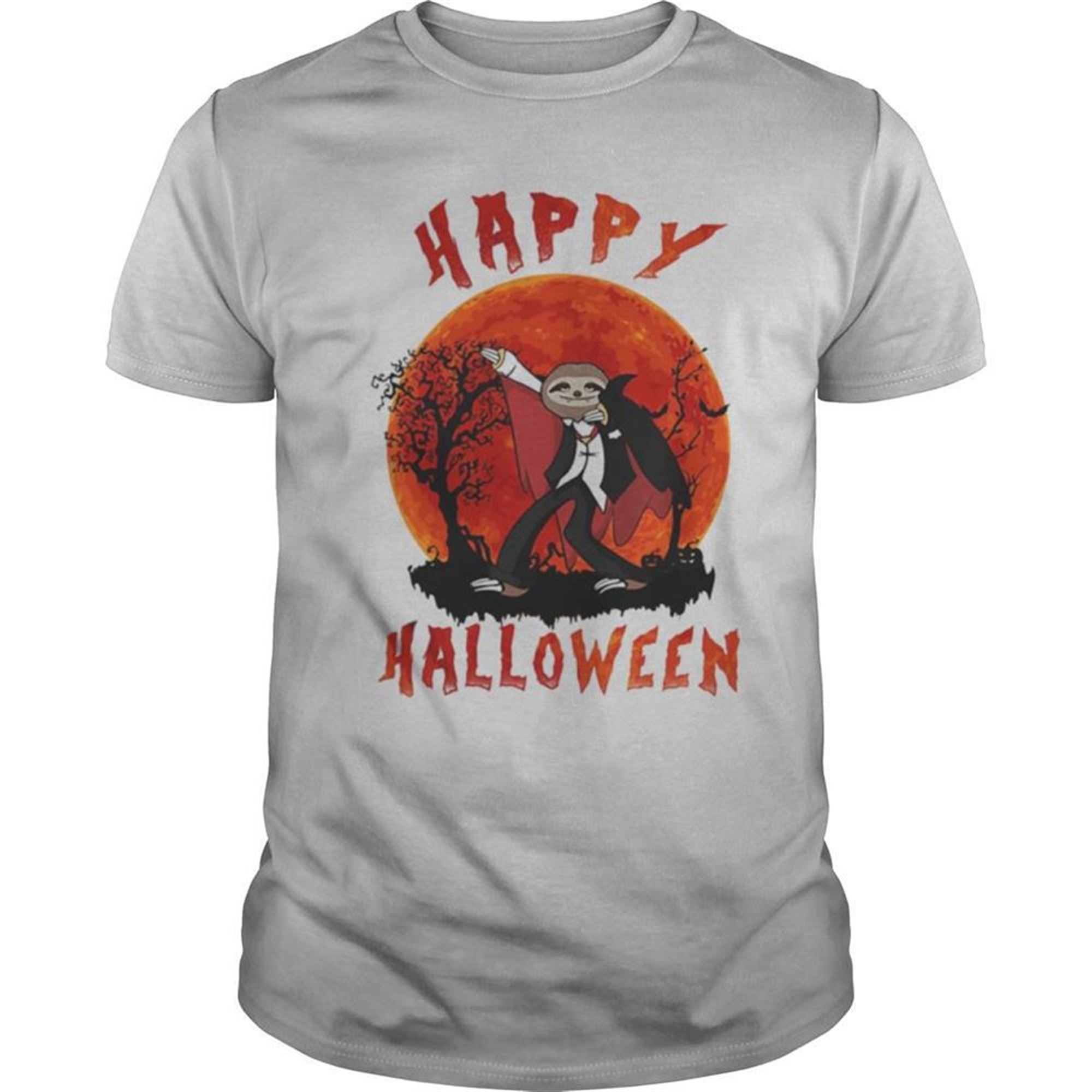 Happy Halloween Sloth Sunset Shirt