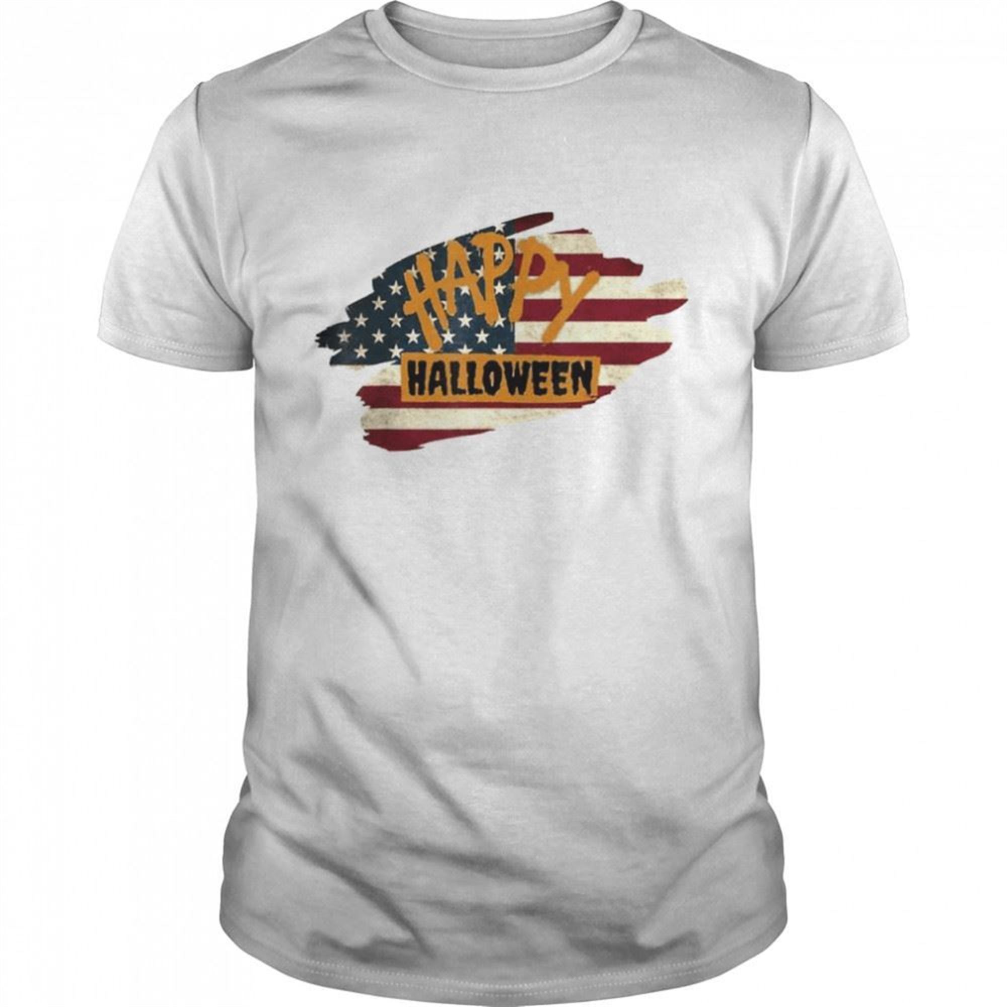 Happy Halloween Usa American Flag Shirt