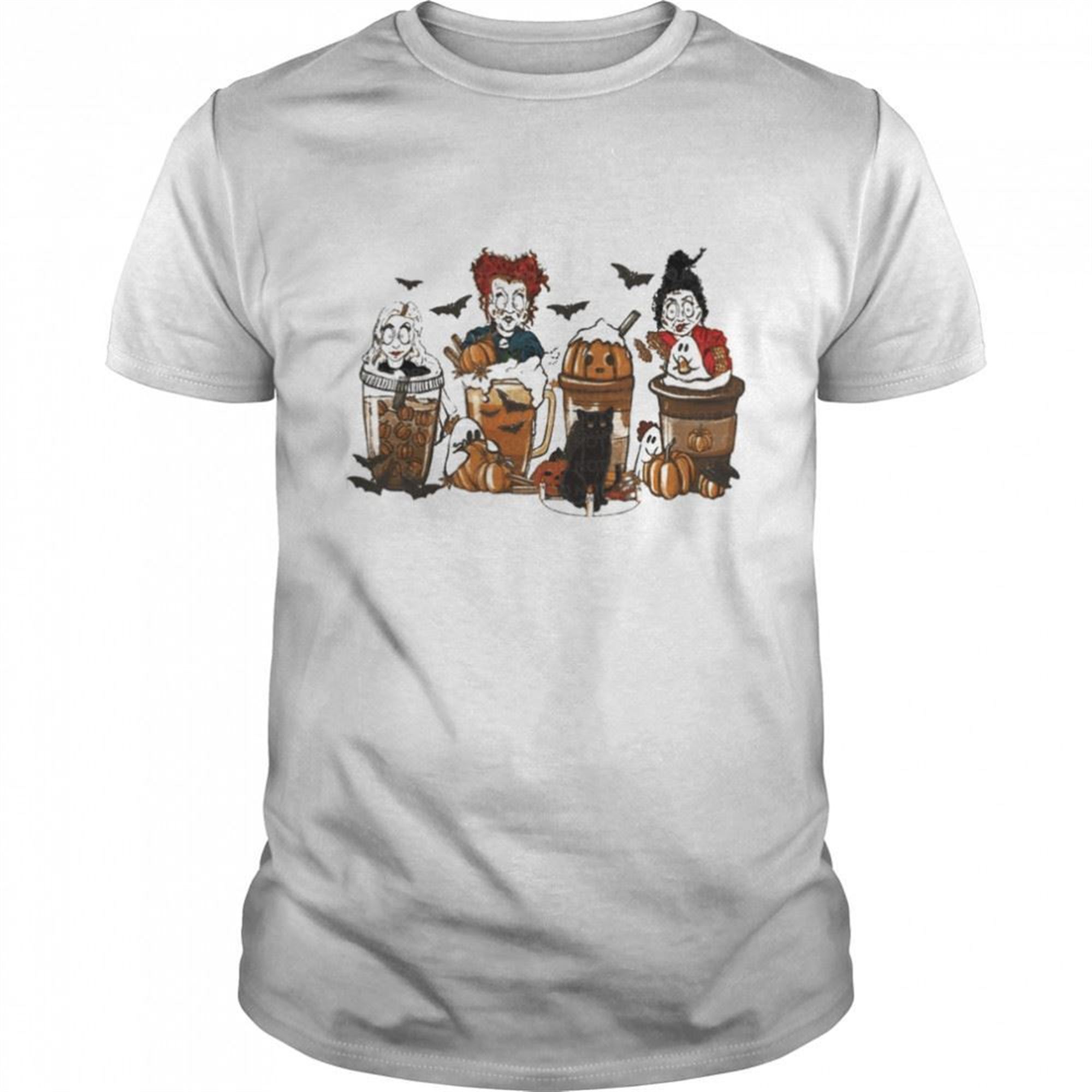Hocus Pocus Coffee Pumpkin Spice Latte Halloween T-shirt