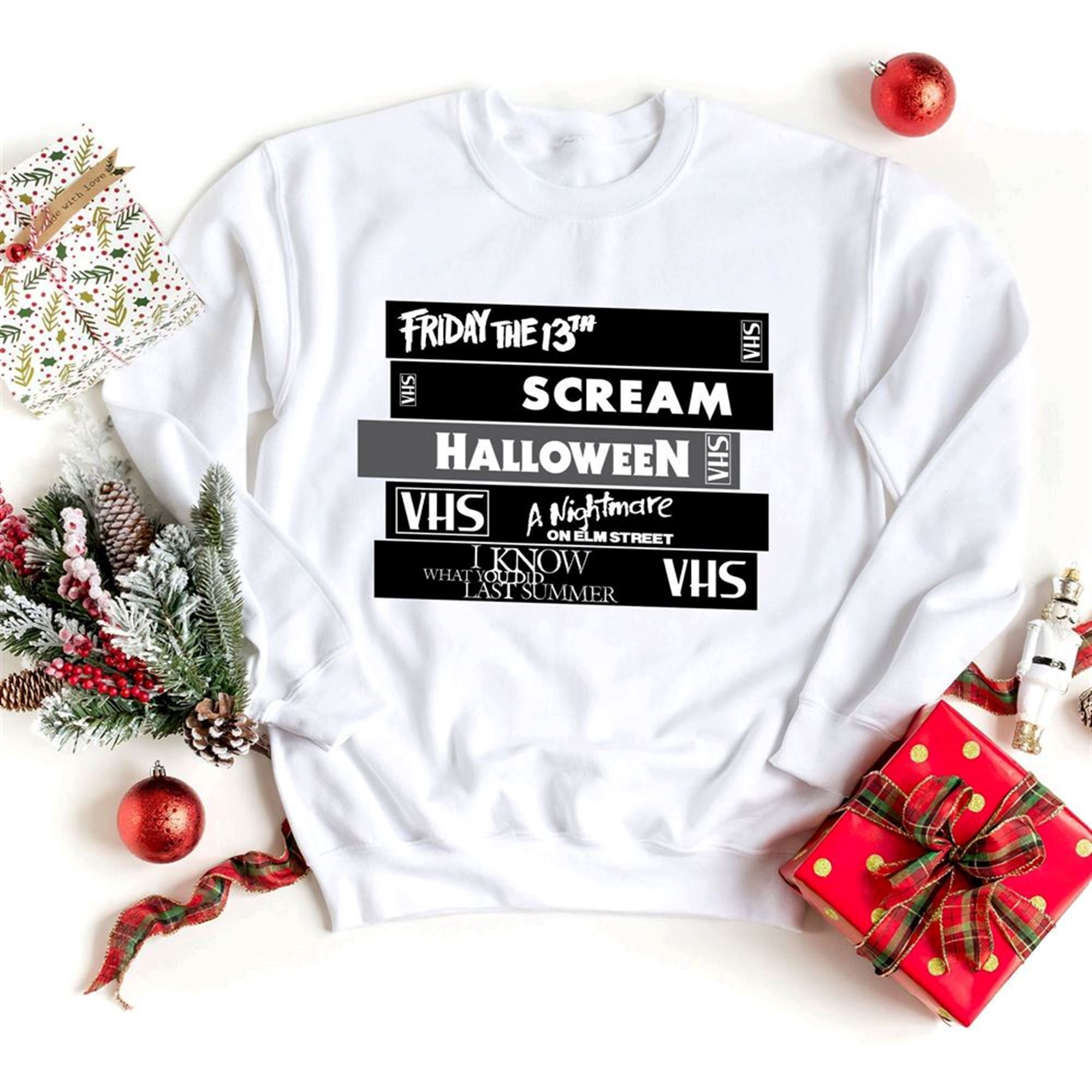 Horror Film Scary Vhs Logo Shirt Halloween Funny Gift Halloween Horror Movie Scary Shirt Black Slasher Vhs Stack Shirt Halloween Shirt