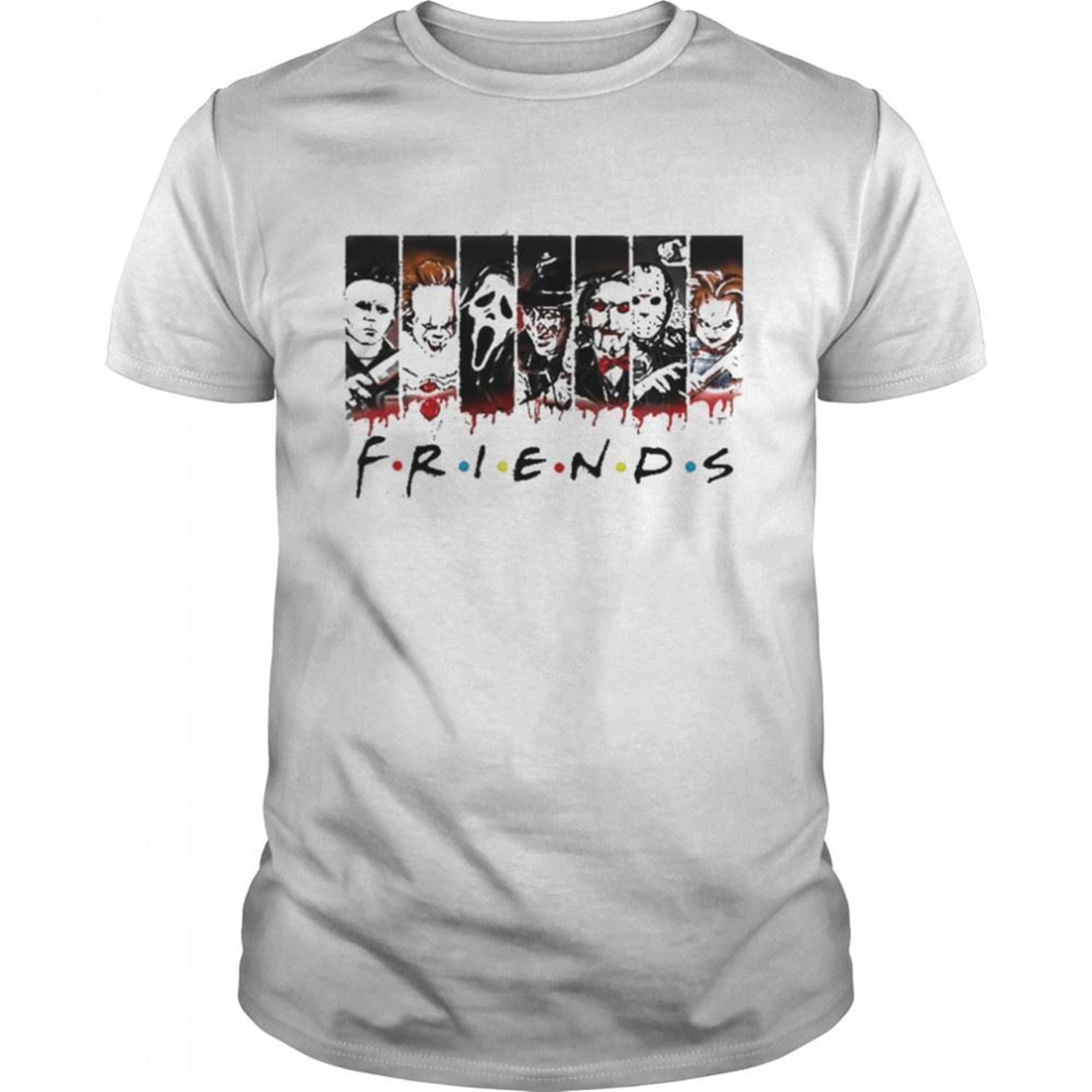 Horror Movie Characters Friends Halloween 2021 Shirt
