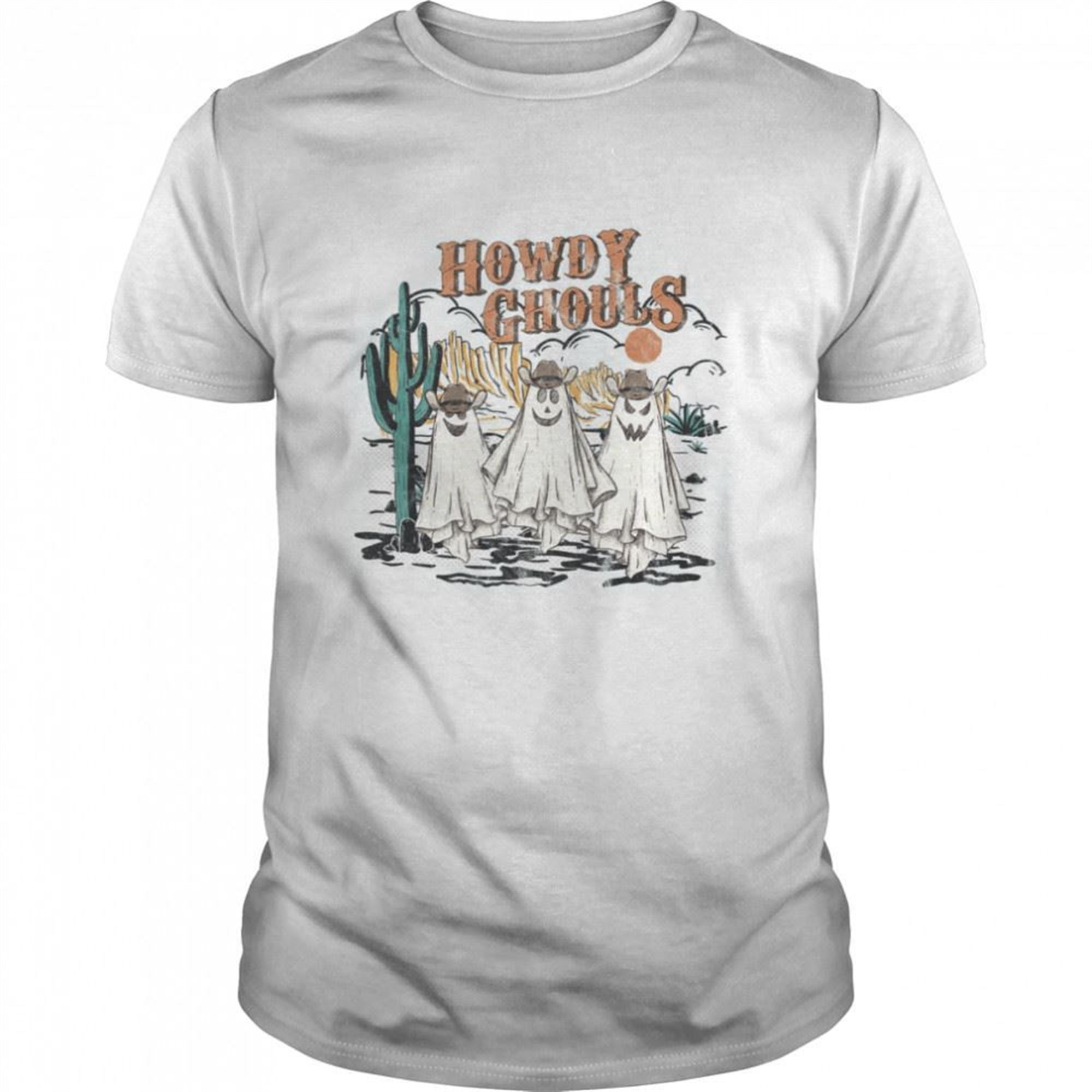 Howdy Ghouls Cowboy Ghost Halloween Shirt