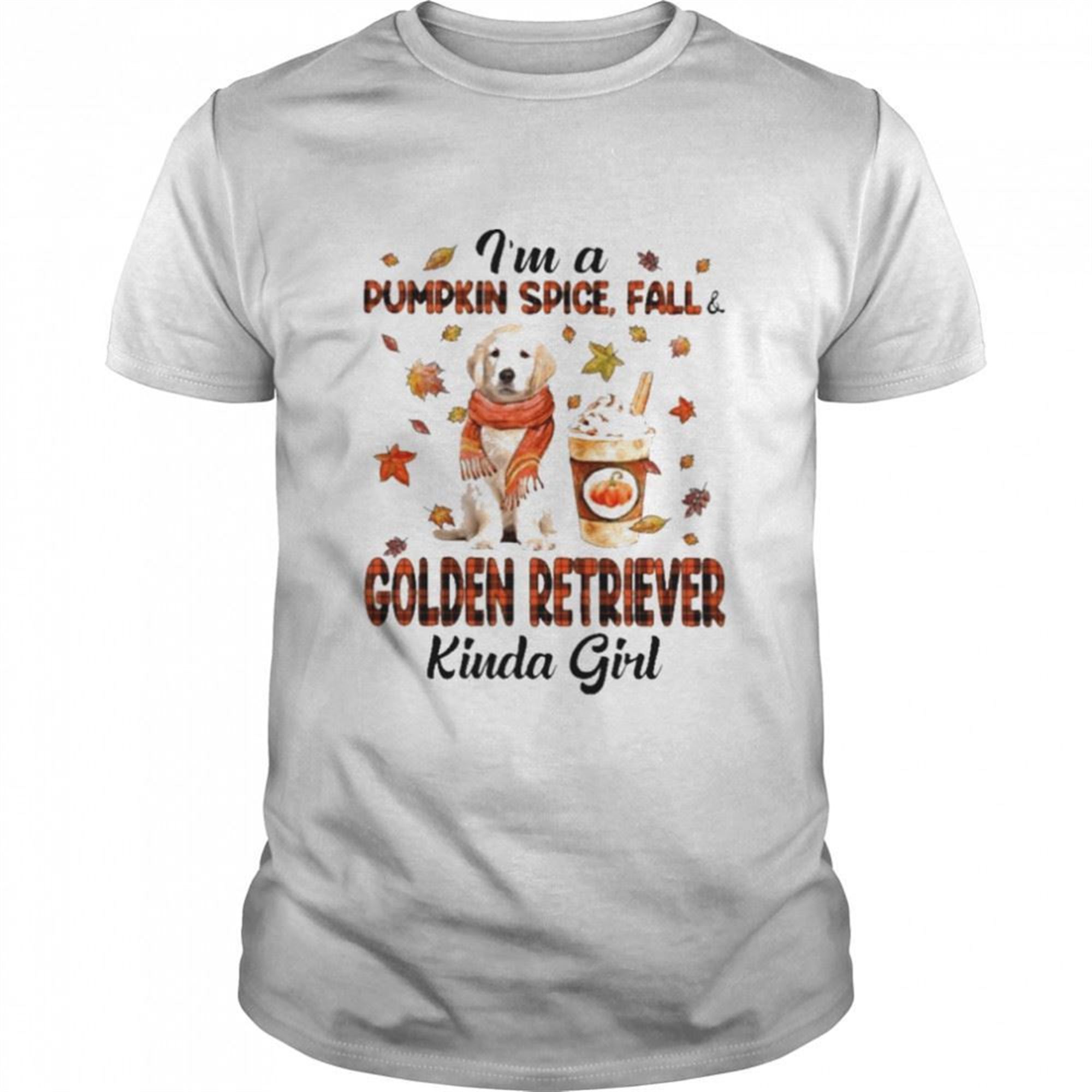 Im A Pumpkin Spice Fall Golden Retriever Girl Halloween Shirt