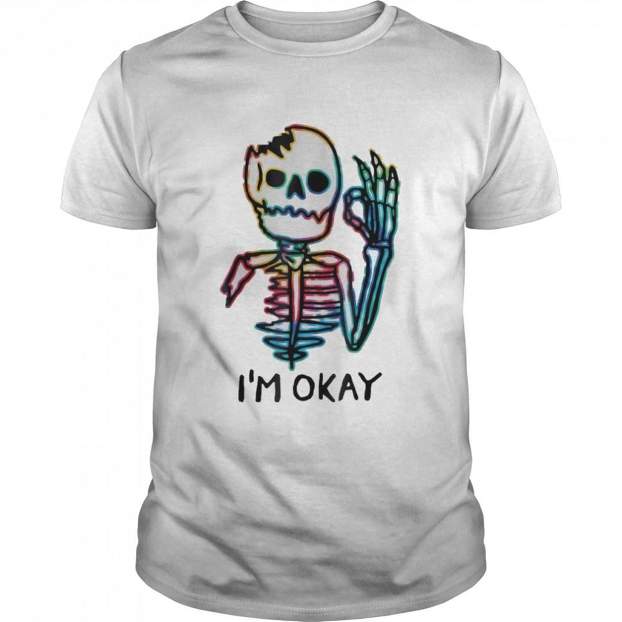 Im Okay Tie Dye Fun Halloween Spooky Vibes T-shirt