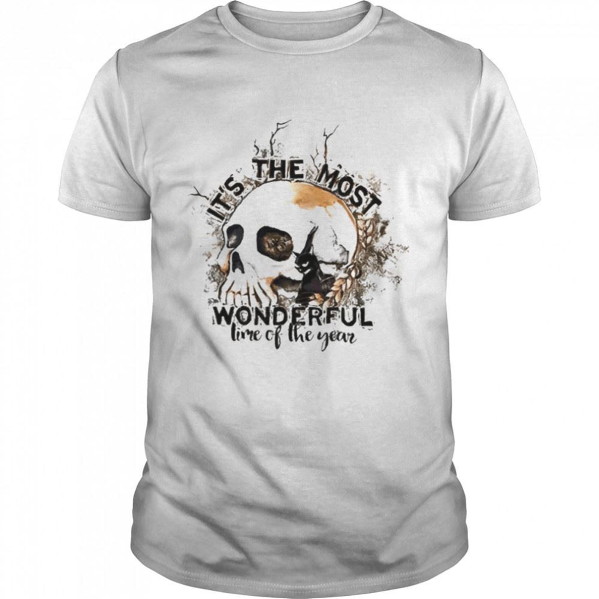 Its The Most Wonderful Time Of The Year Halloween Skull Shirt