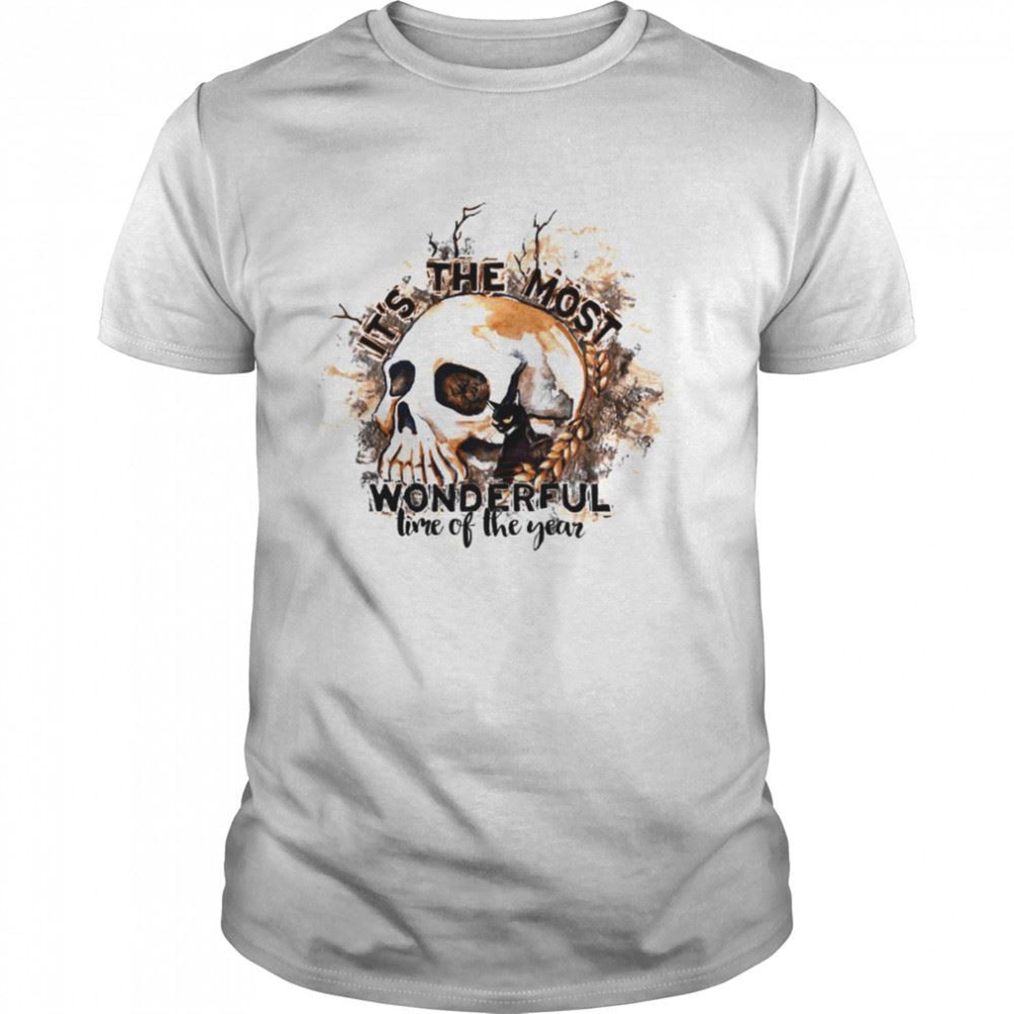 Its The Most Wonderful Time Of The Year Skeleton Skull Halloween T-shirt