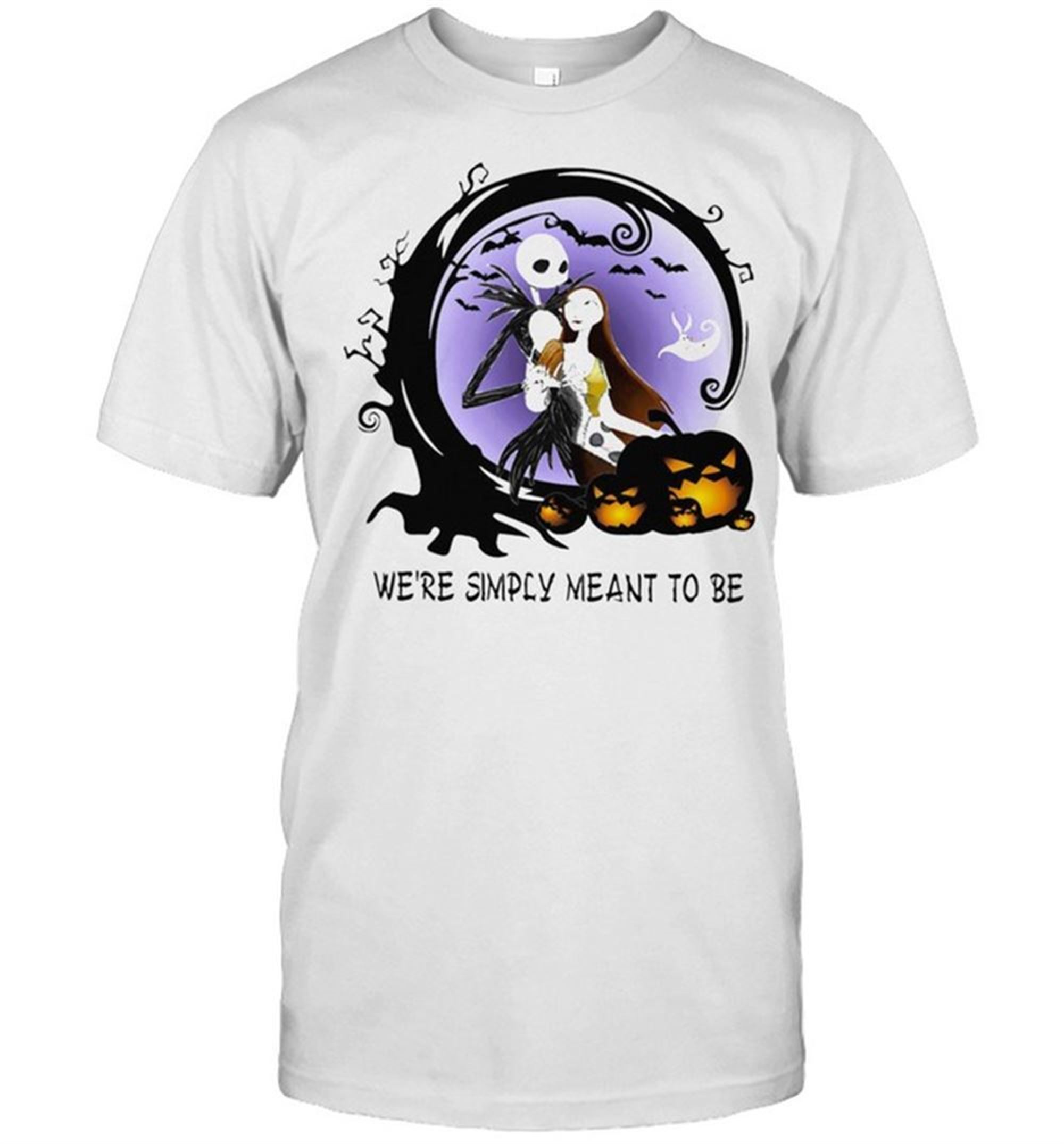 Jack Skeleton And Sally Were Simply Meant To Be Halloween Shirt