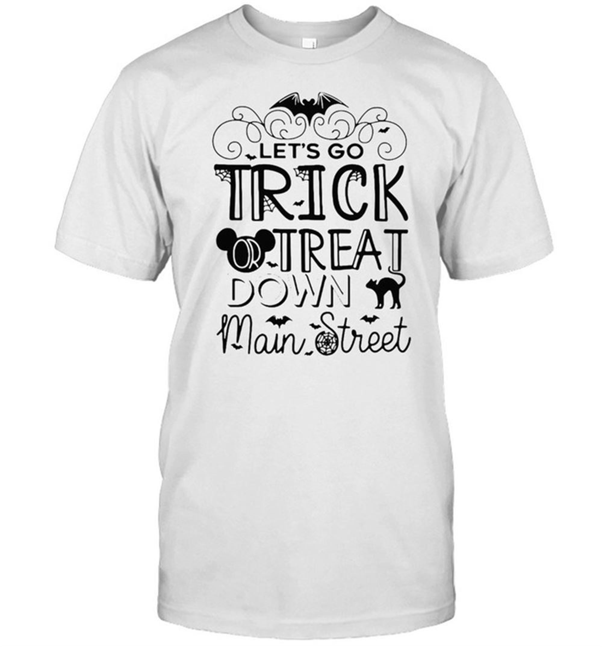 Lets Go Trick Or Treat Down Main Street Halloween T-shirt