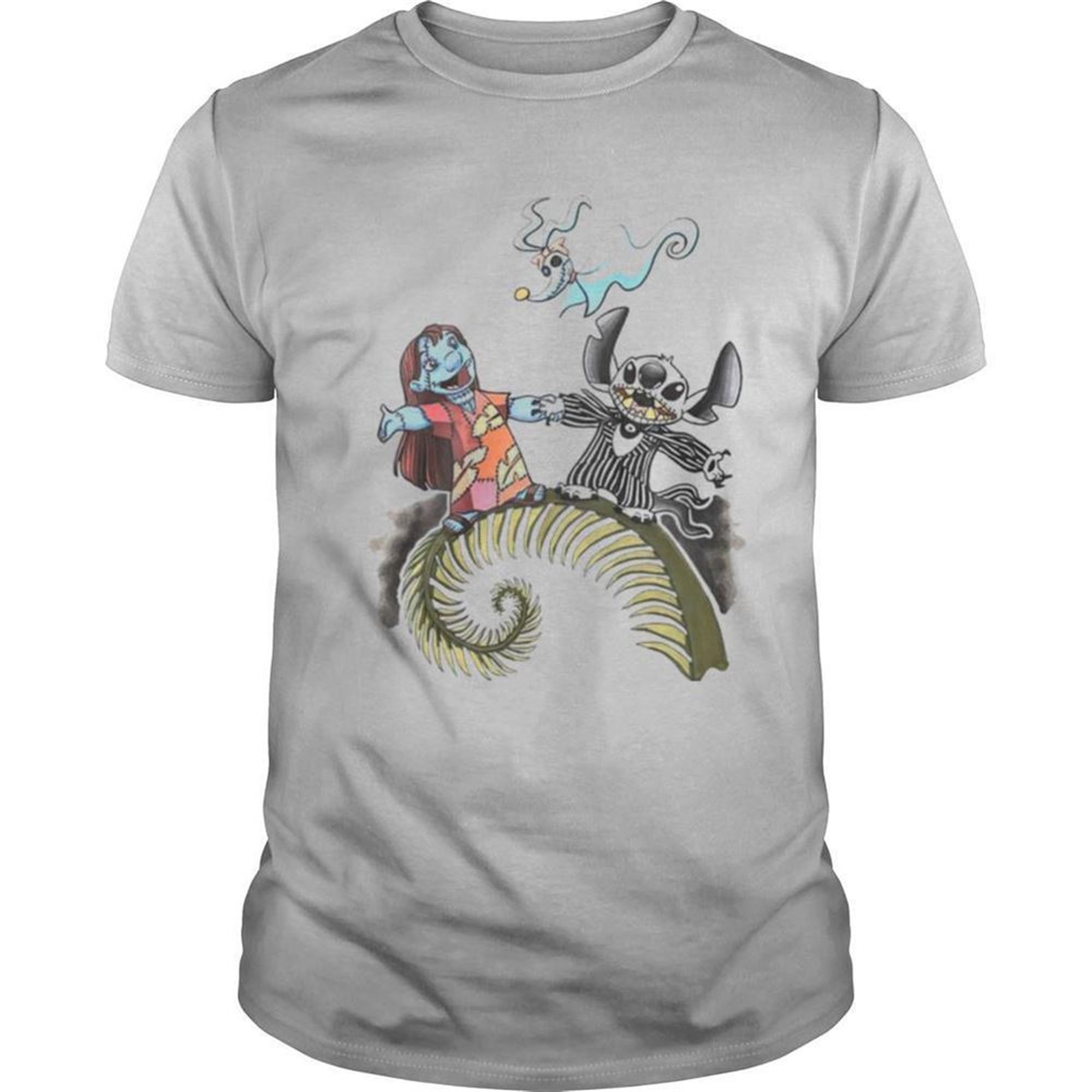 Lilo And Stitch Halloween Jack Skellington Sally Zero Shirt