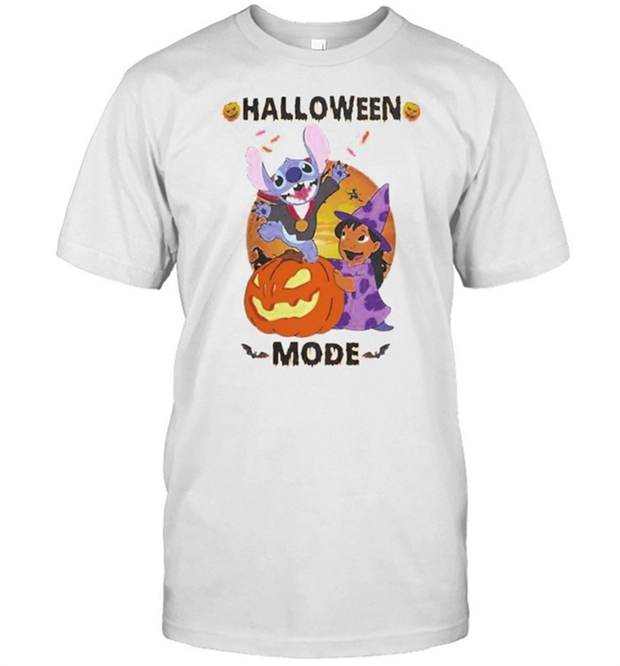 Lilo And Stitch Halloween Mode Shirt