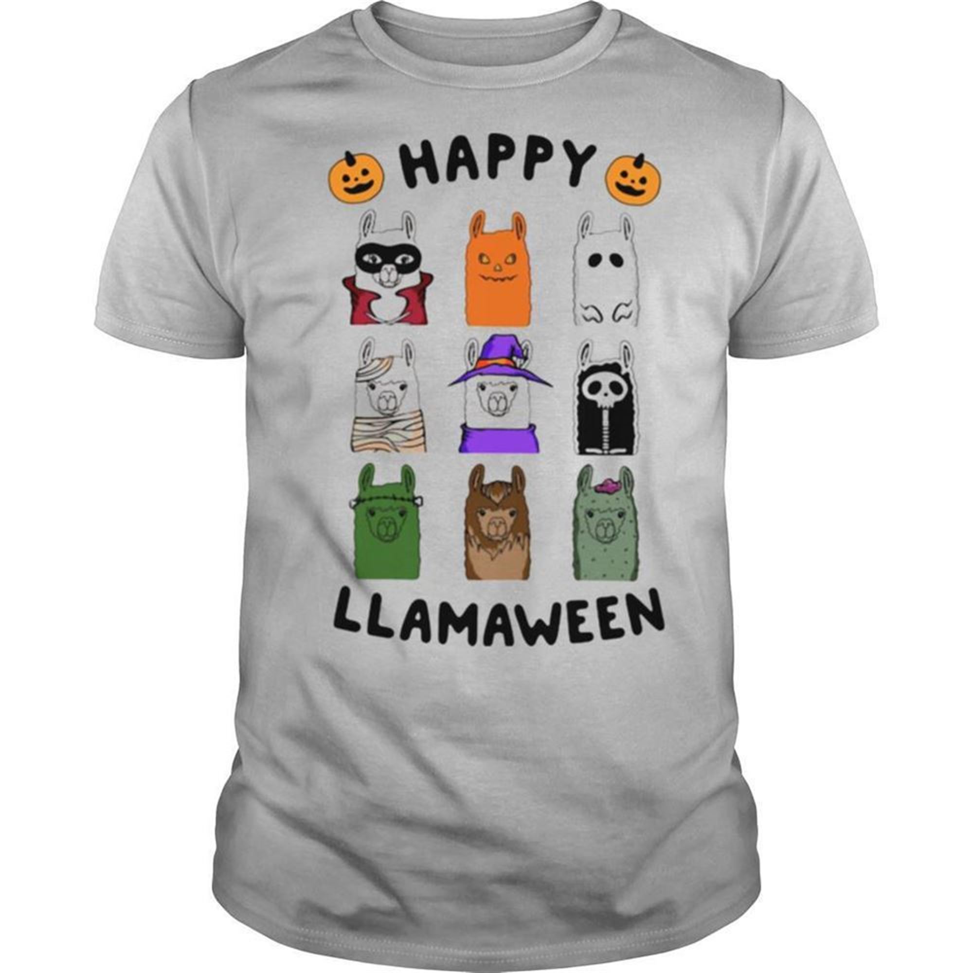 Llama Happy Llamaween Halloween Shirt