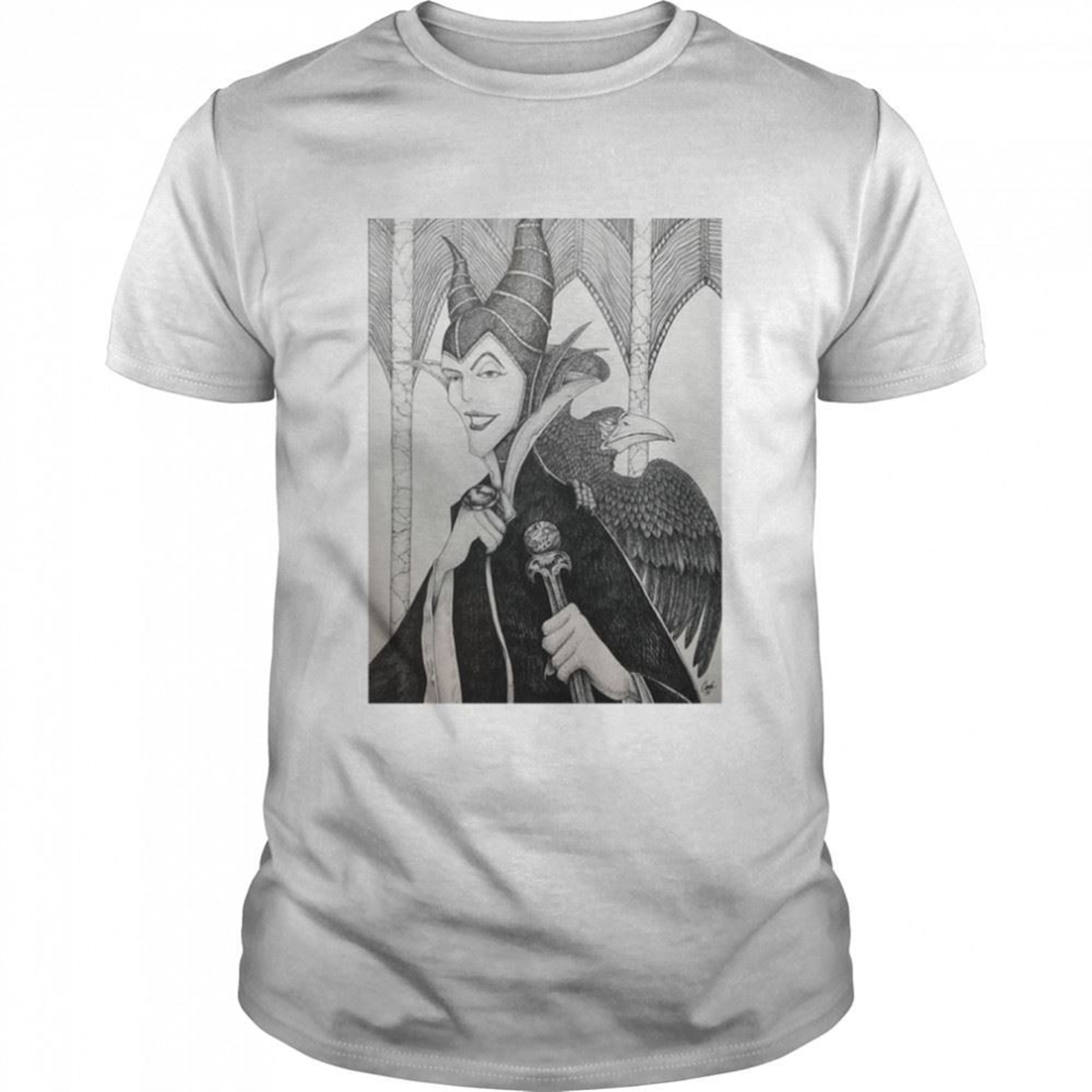 Maleficent Pen And Ink Disneyland Halloween Shirts