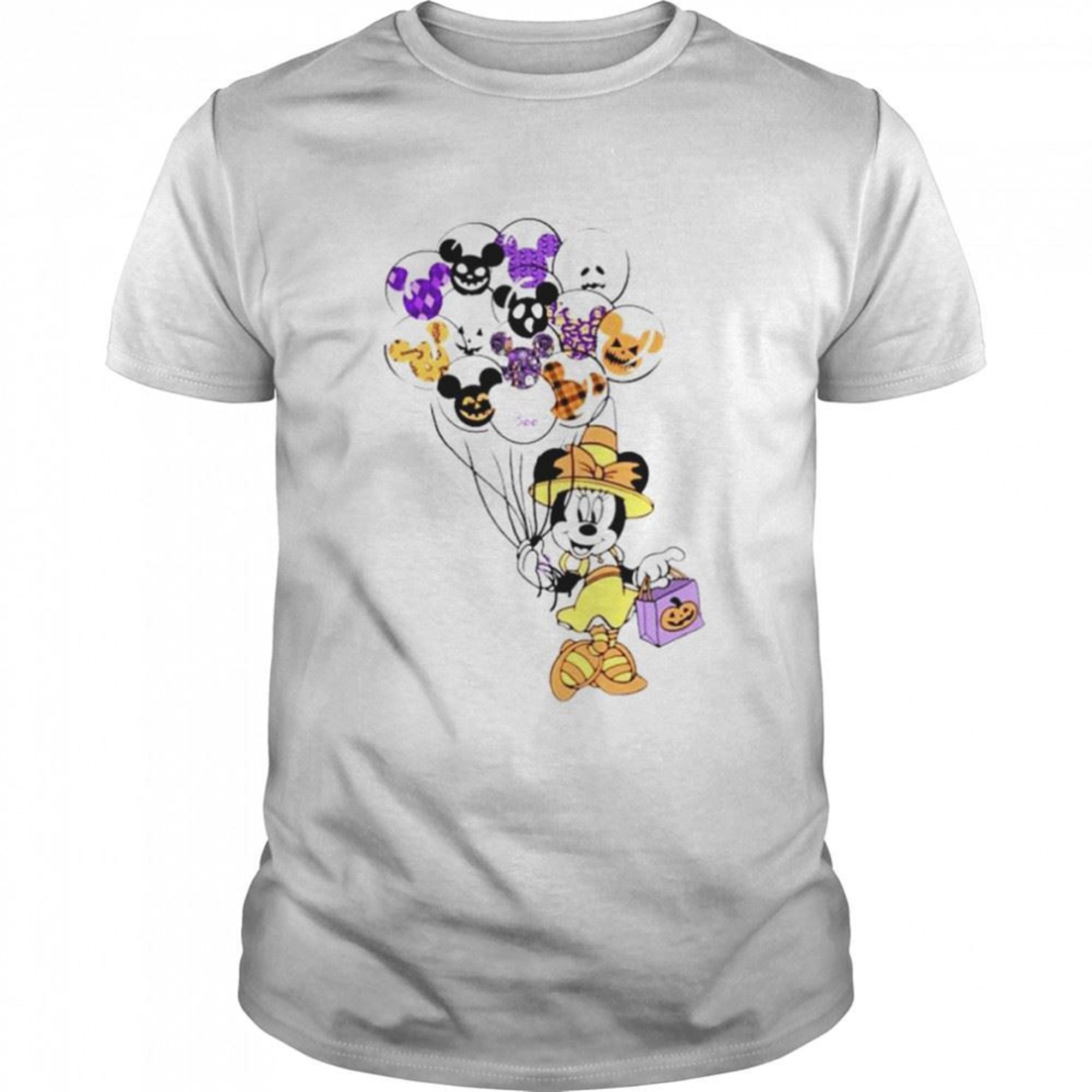 Mickey Mouse Holding Balloon Halloween Shirt