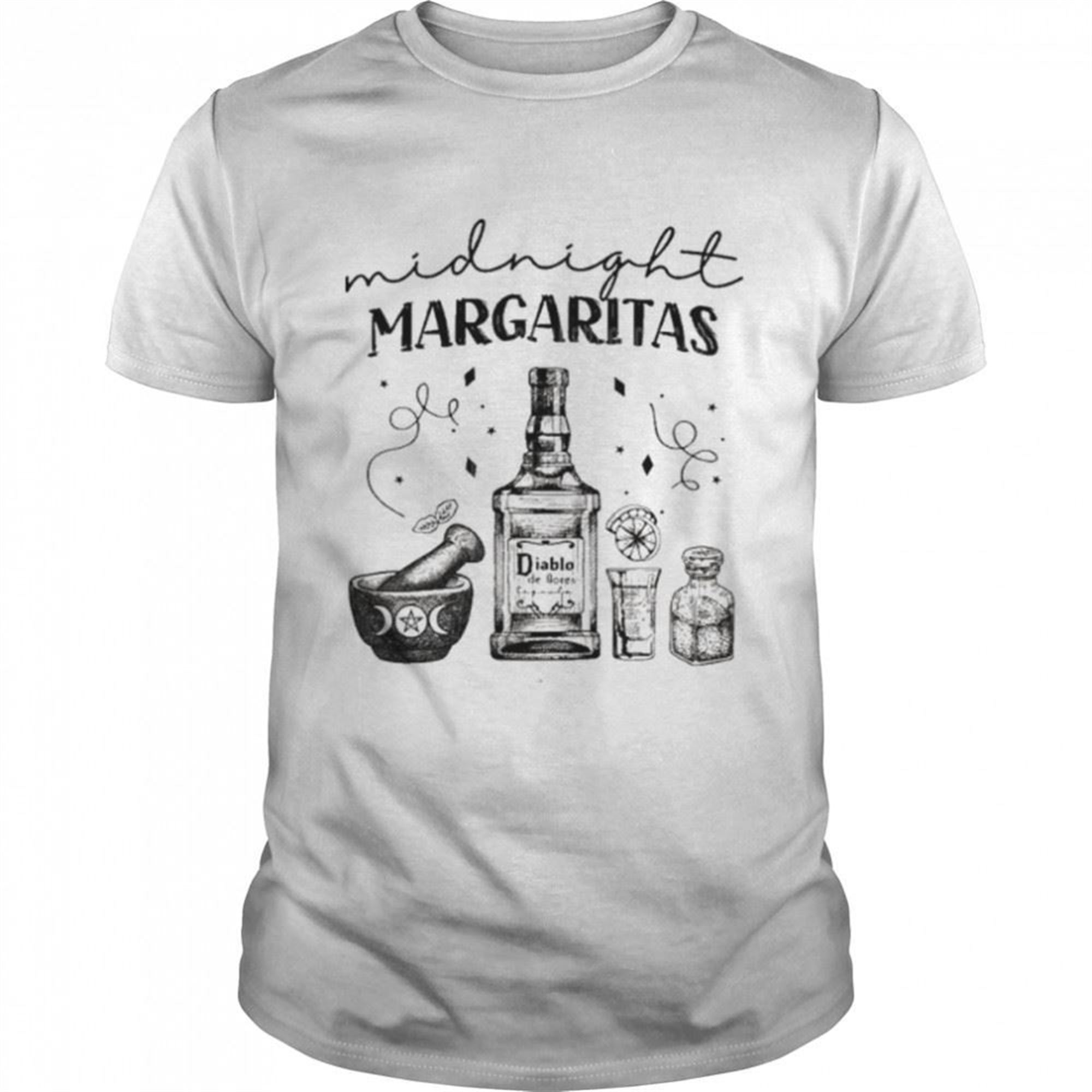 Midnight Margaritas Halloween Witches T-shirt