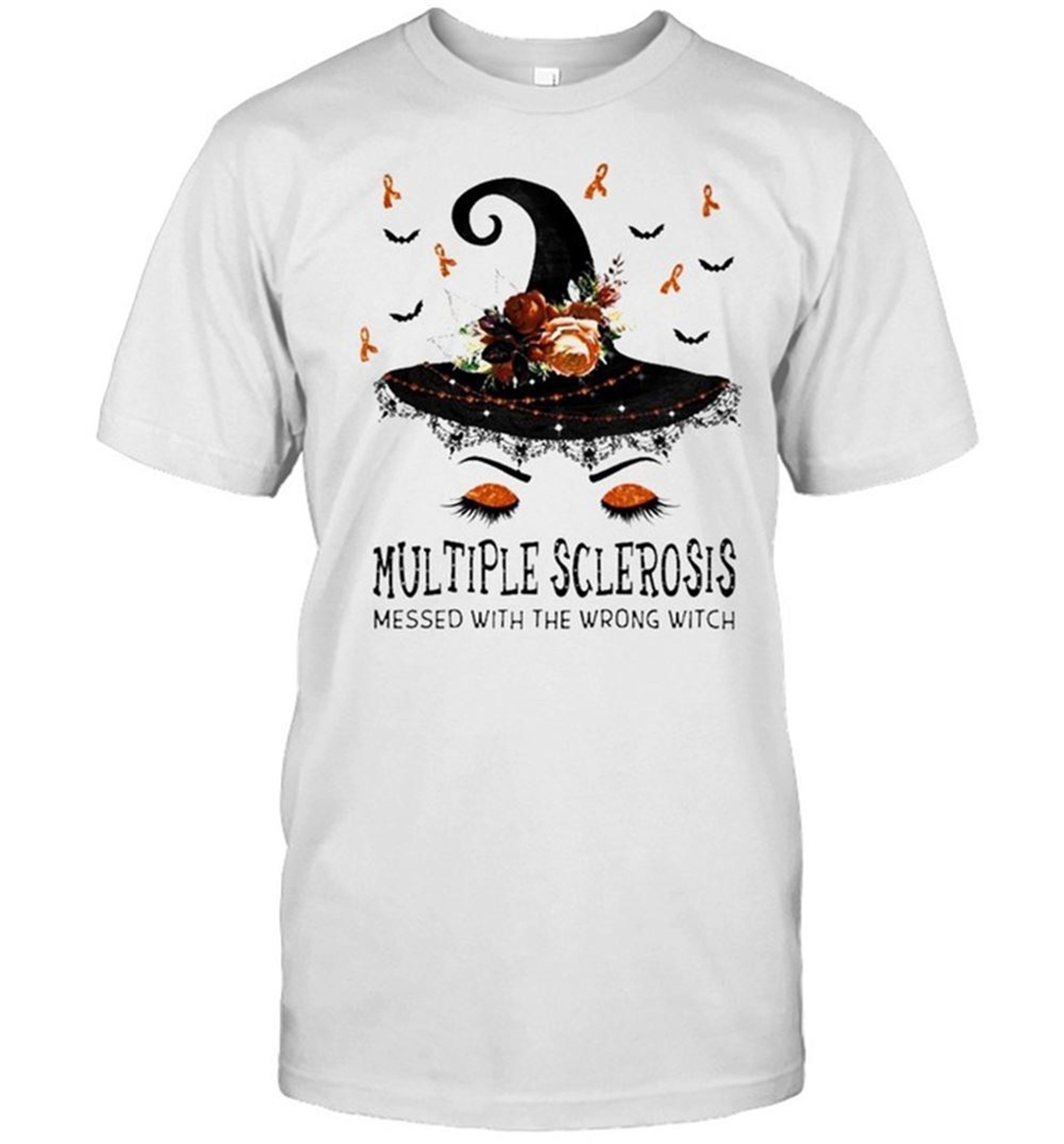 Multiple Sclerosis Messed With The Wrong Witch Halloween Shirt