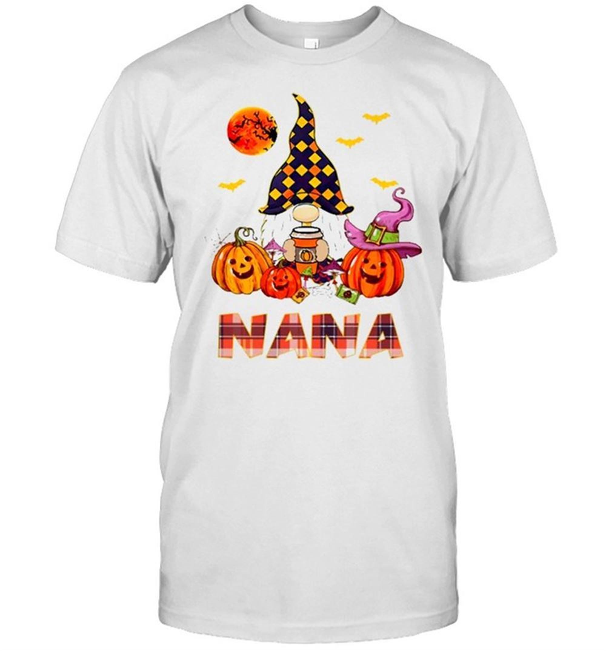 Nana Gnome And Pumpkin Happy Halloween Shirt