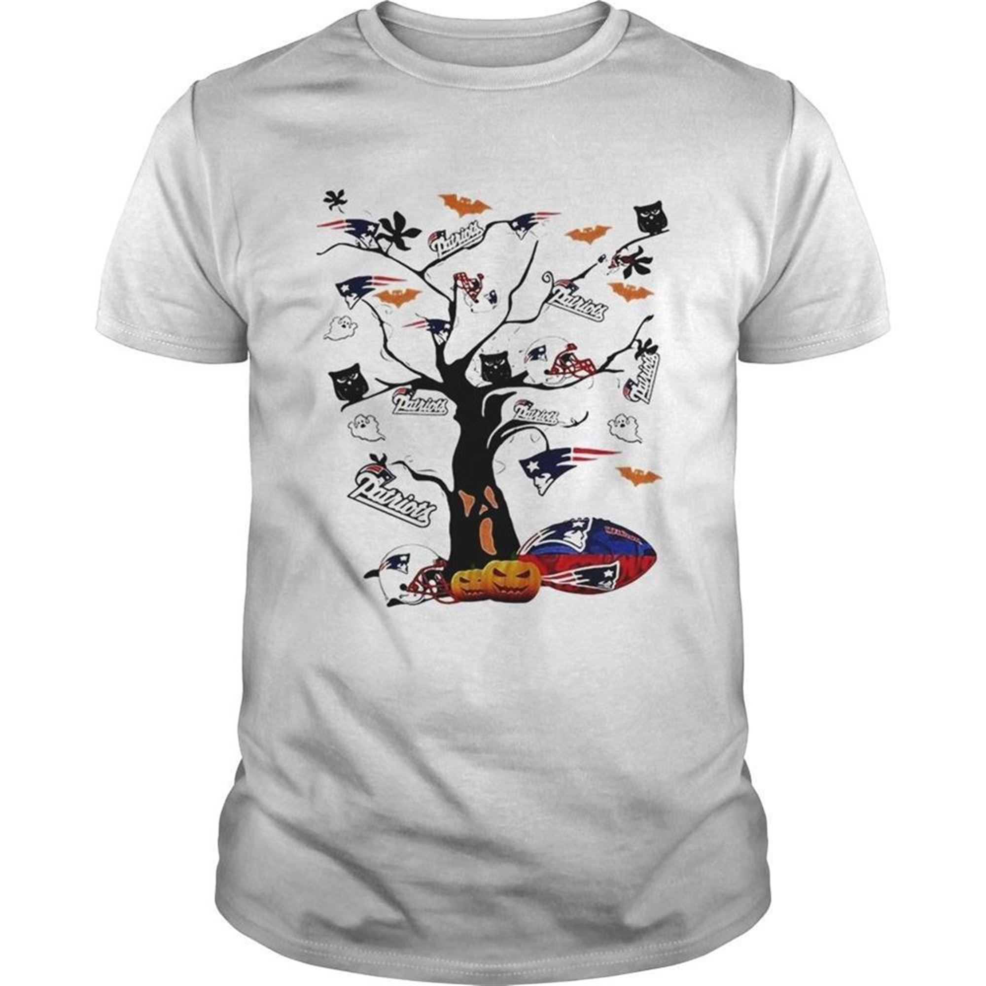New England Patriots Tree Halloween Shirt