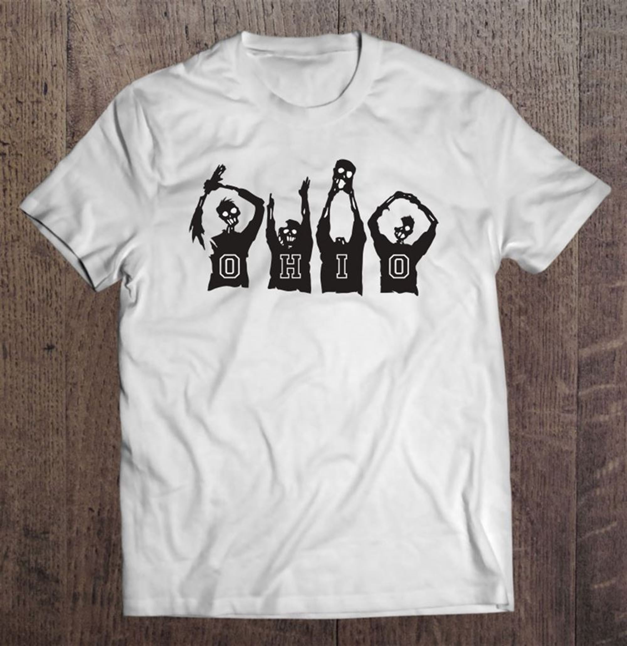 Ohio State Funny Halloween Zombie Ohio Cheering