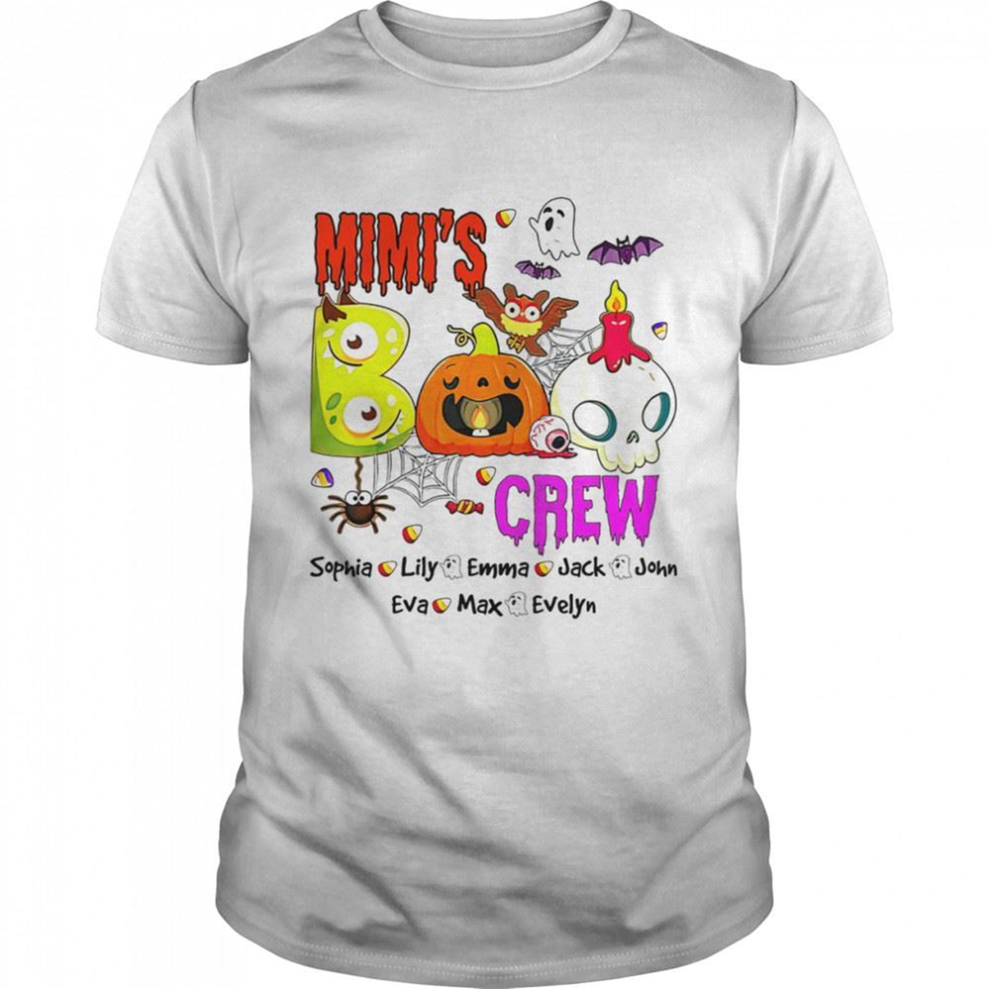 Personalized Mimi Boo Crew Cute Halloween Shirt