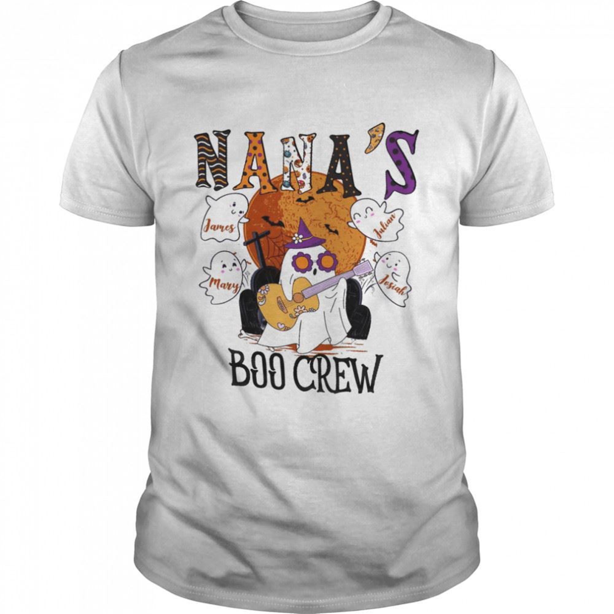 Personalized Nanas Boo Crew Halloween Funny Grandma Shirt