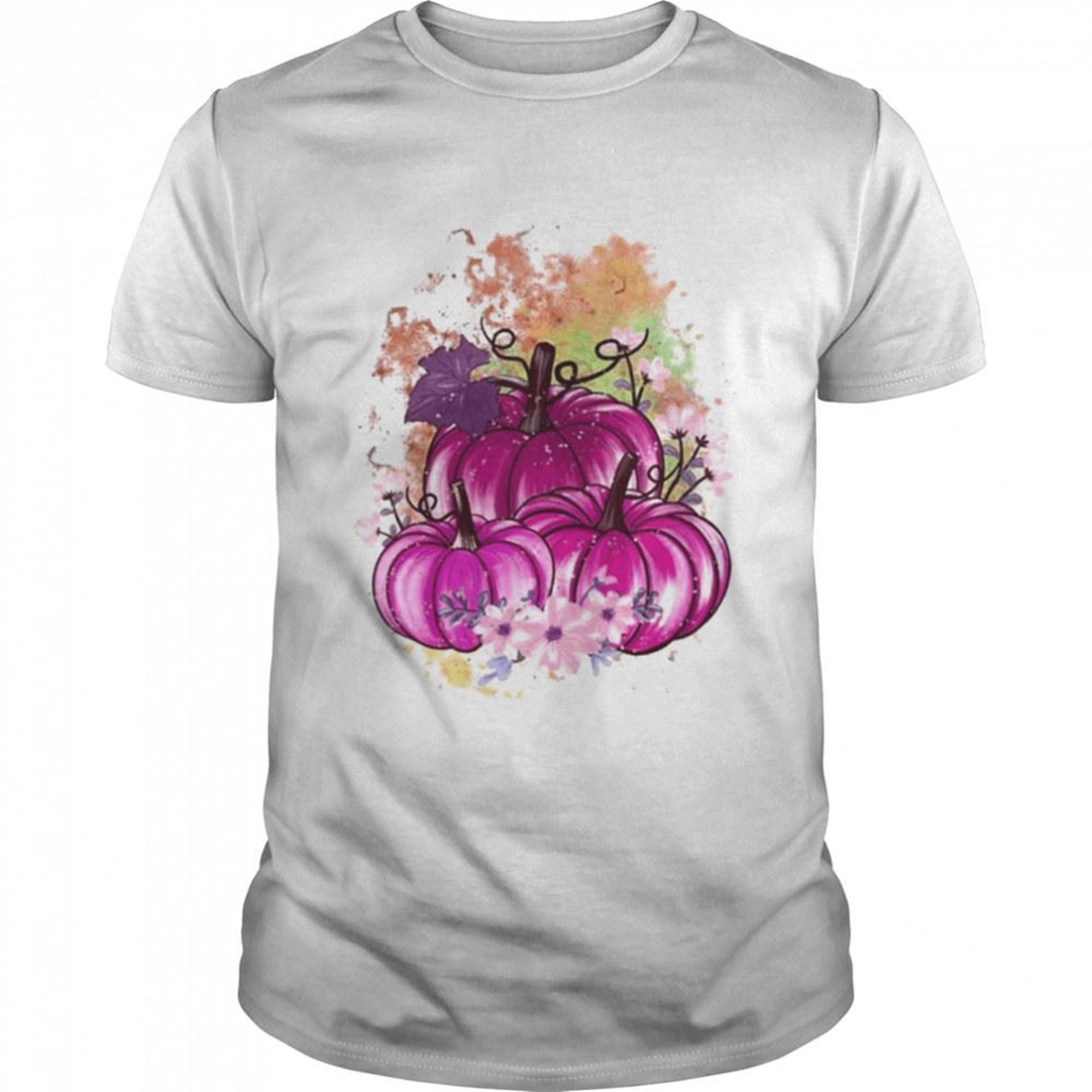 Pink Pumpkin Halloween Artwork Shirt