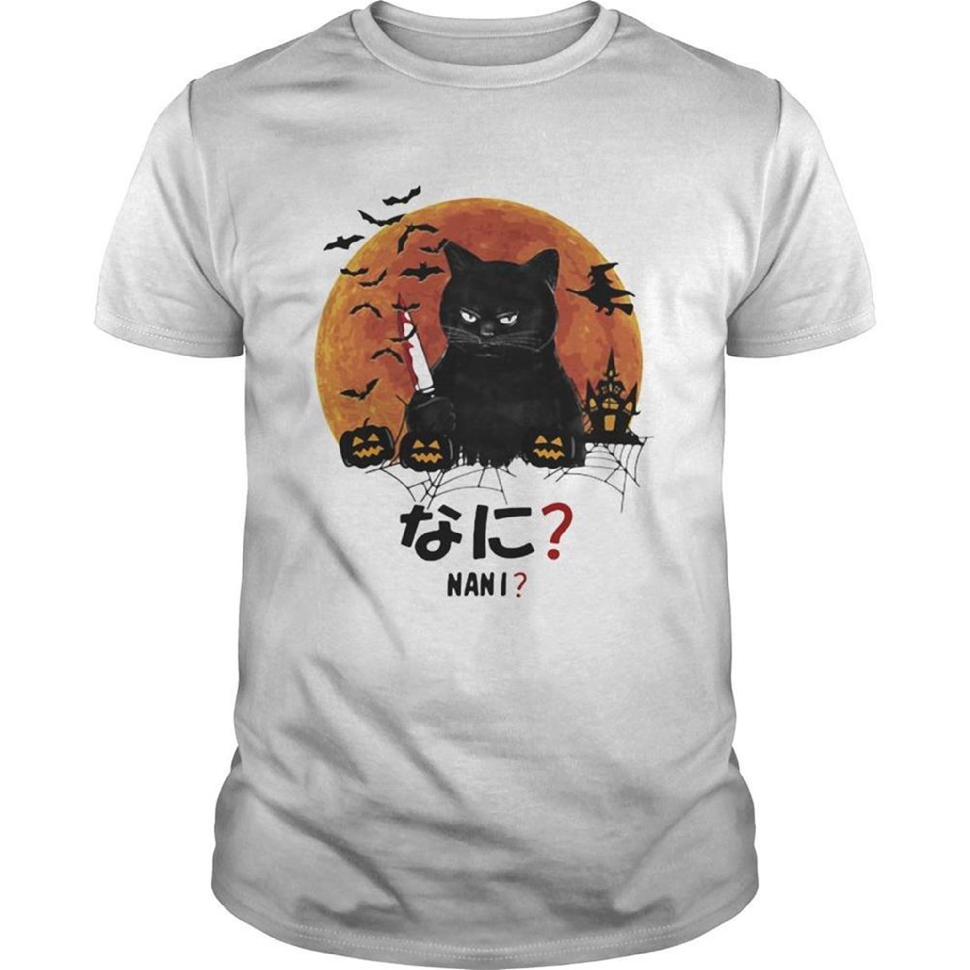 Pretty Nani Cat Killer Moon Halloween Shirt