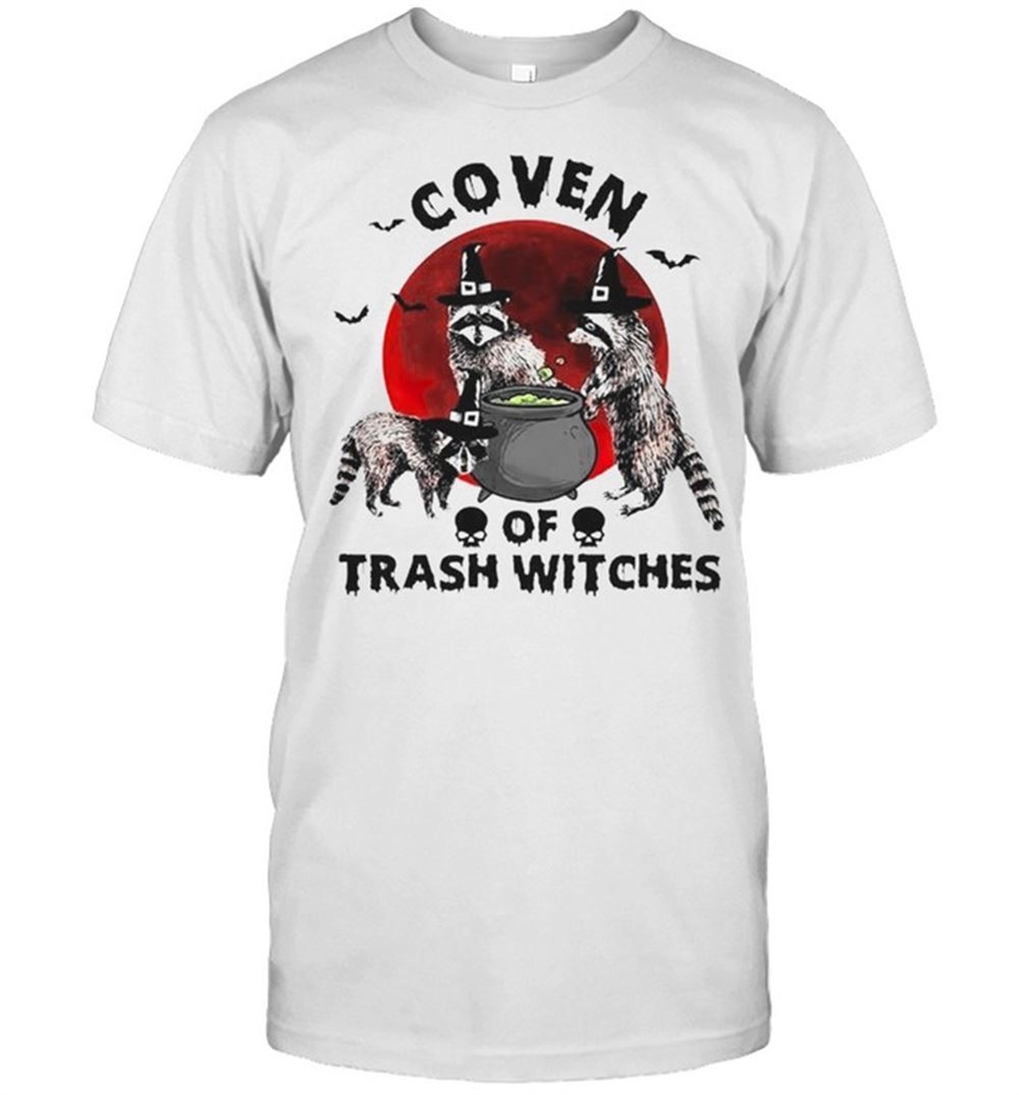 Raccoons Coven Of Trash Witches Halloween Shirt