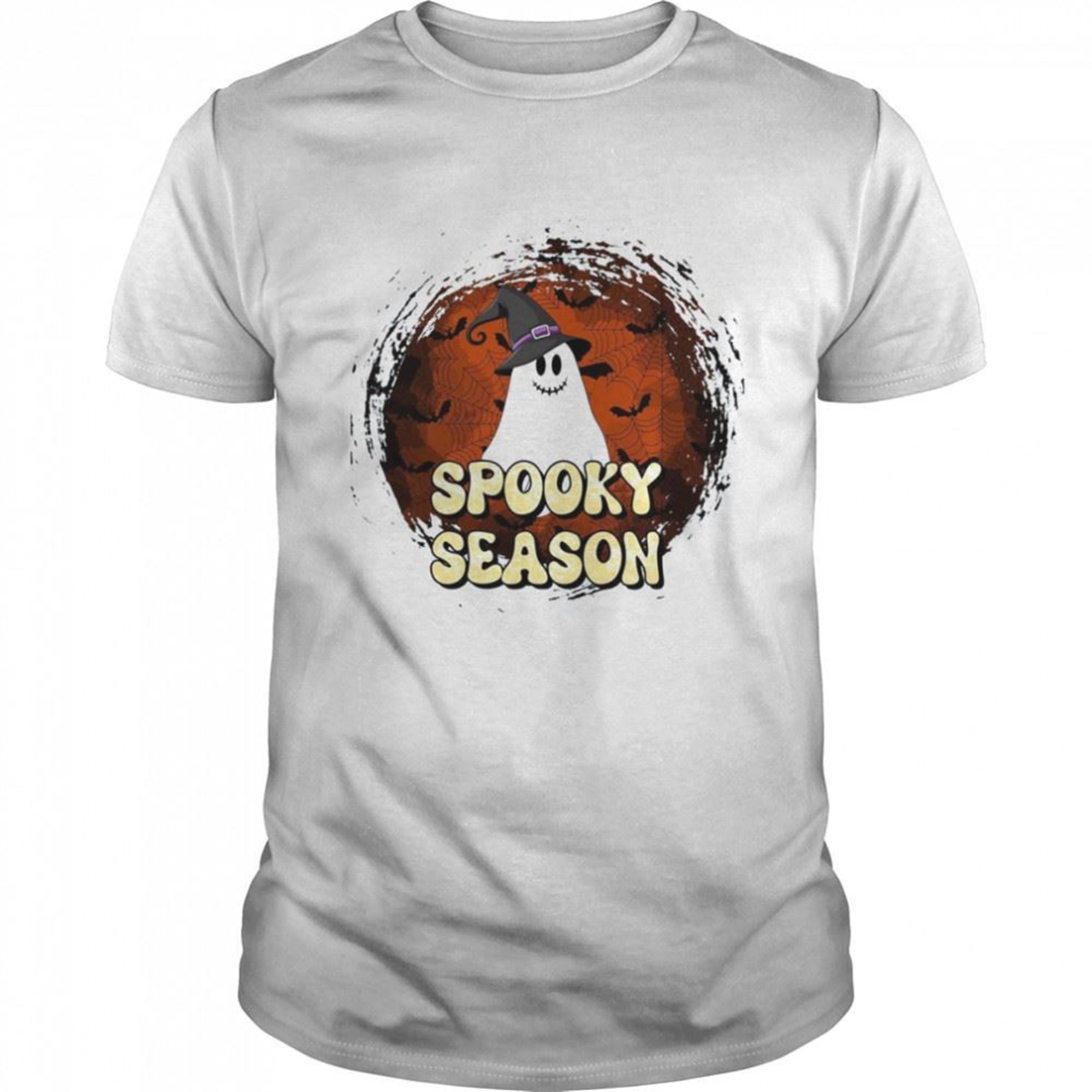 Retro Spooky Season Ghost Spooky Season Witch Retro Fall Halloween Shirt
