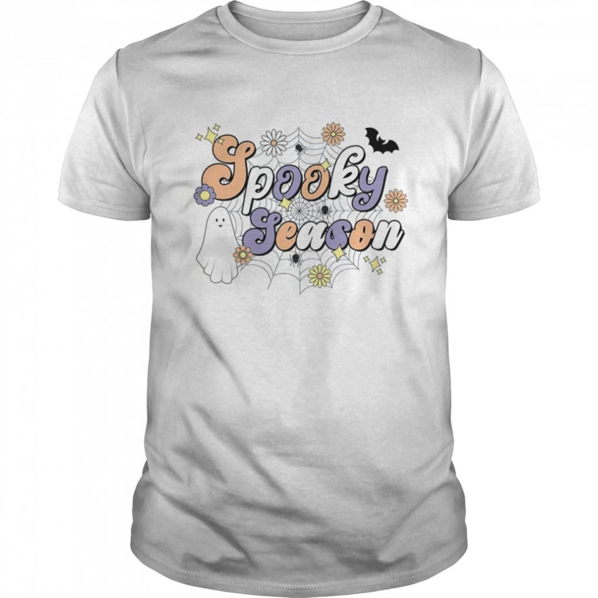 Retro Spooky Season Halloween Ghost Spook Witch Fall Boho Shirt