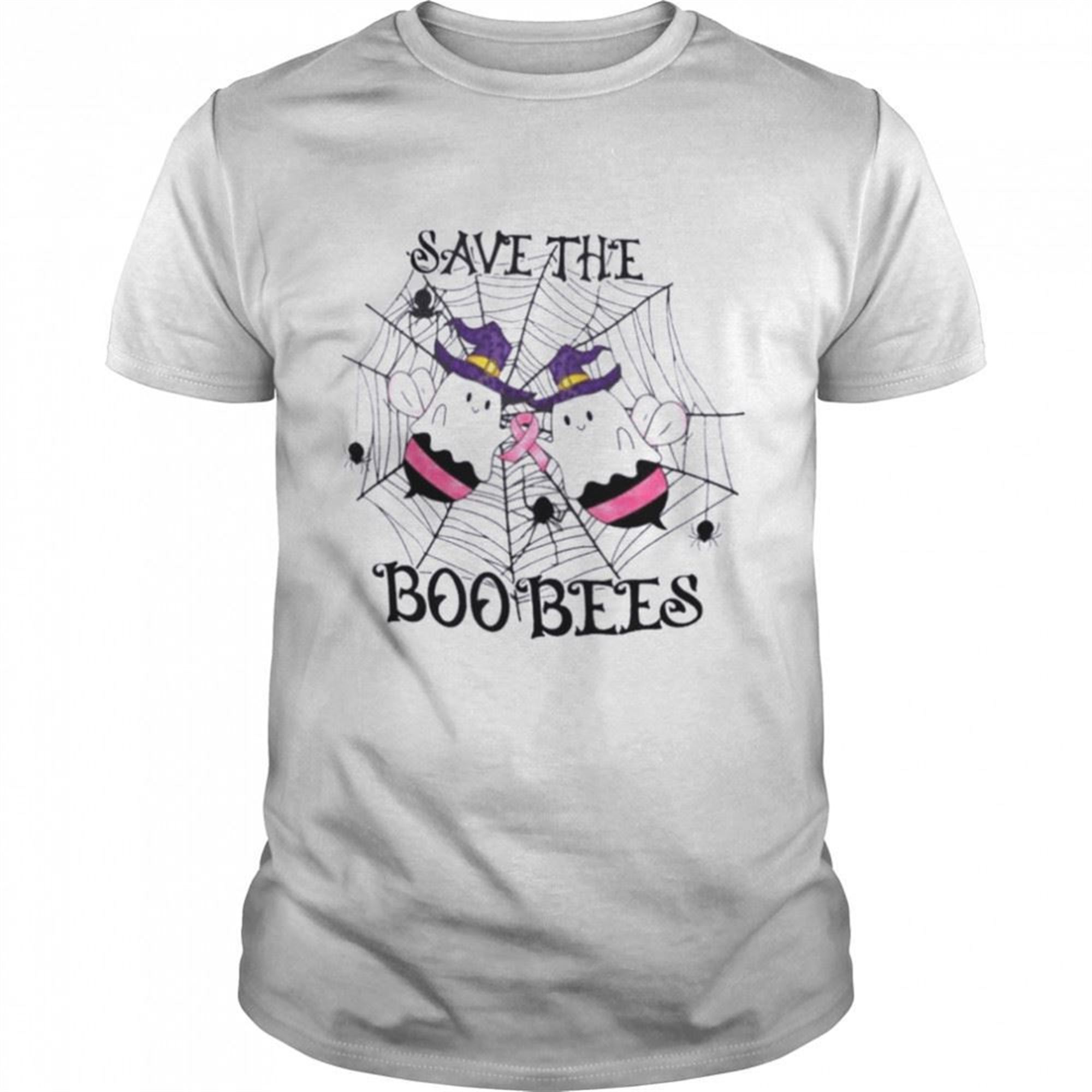 Save The Boo Bees Halloween Breast Cancer Awareness T-shirt