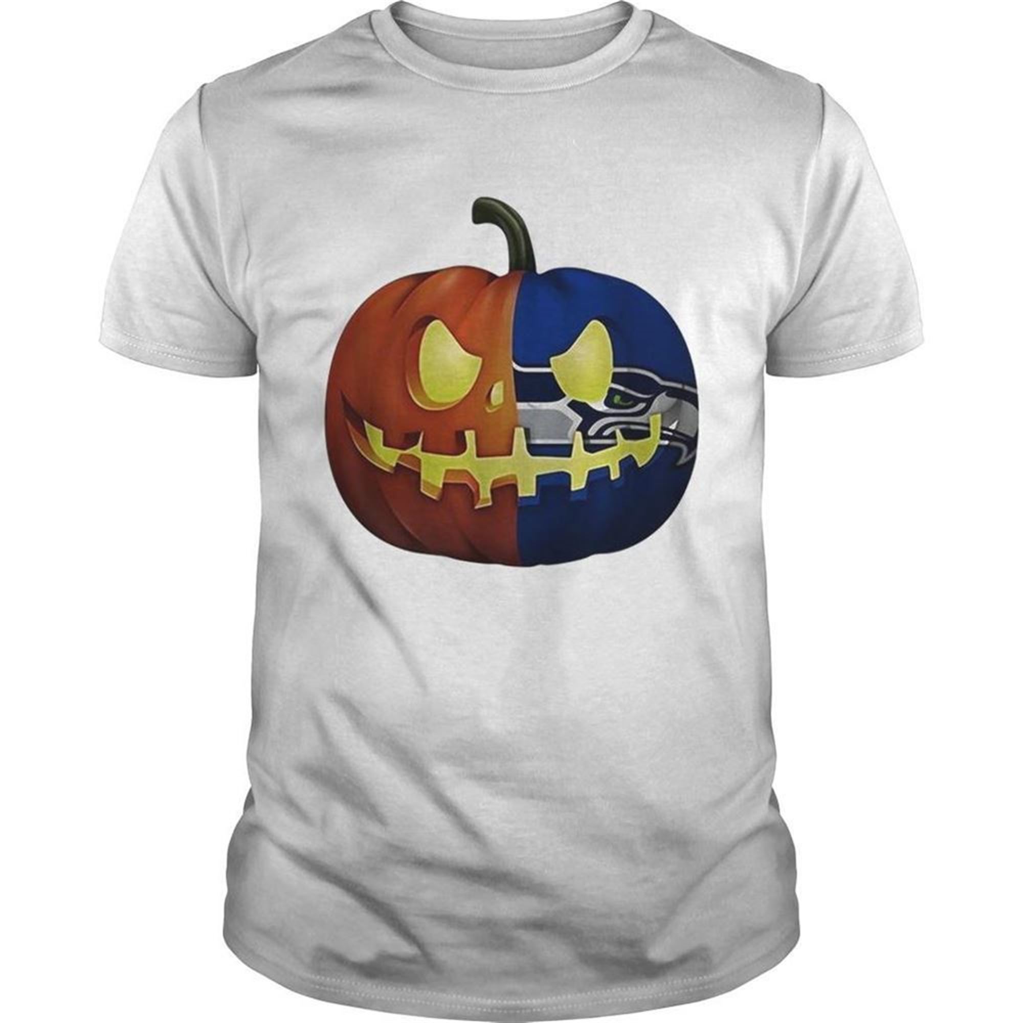 Seattle Seahawks Pumpkin Halloween Shirt