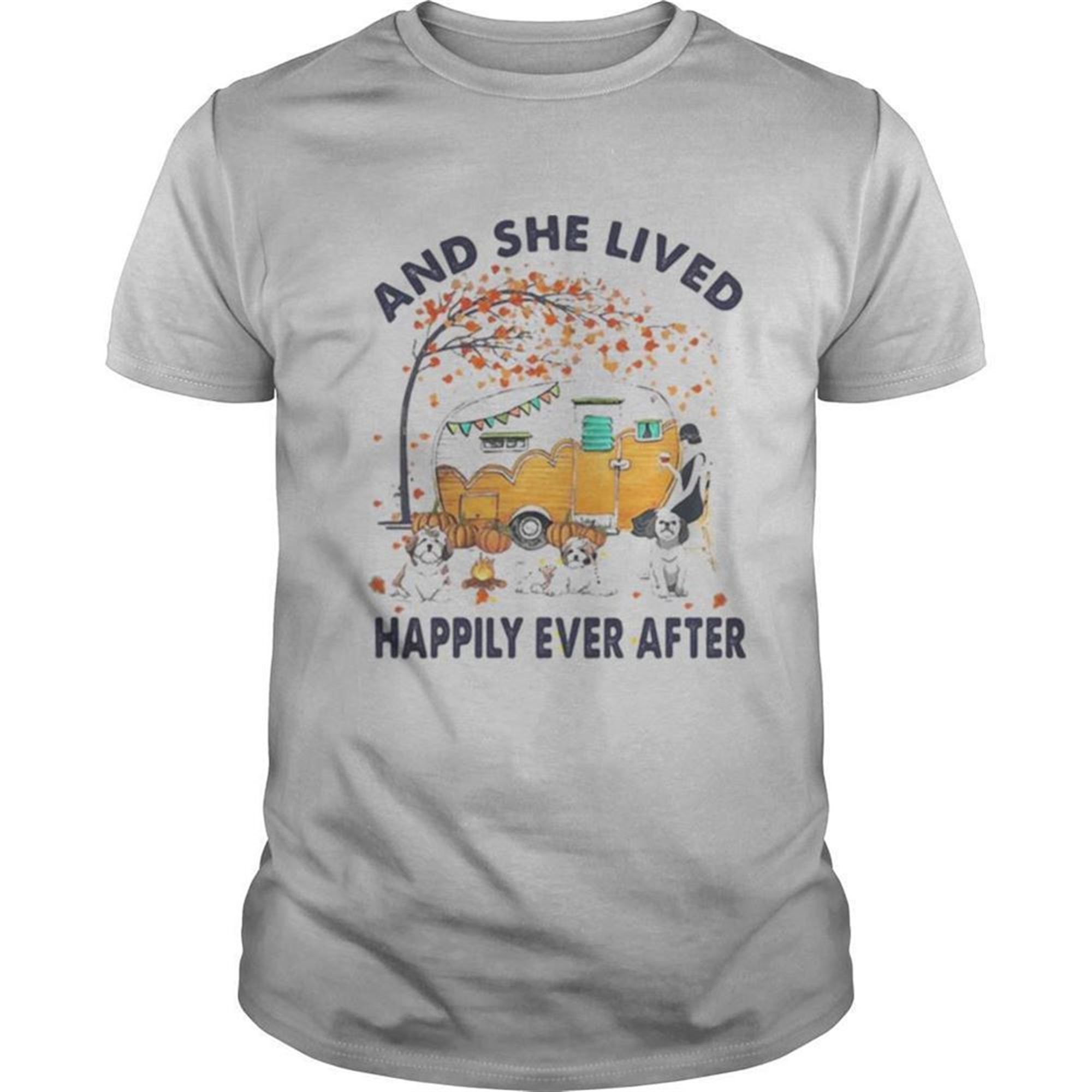 Shih Tzu Halloween And She Lived Happily Ever After Shirt
