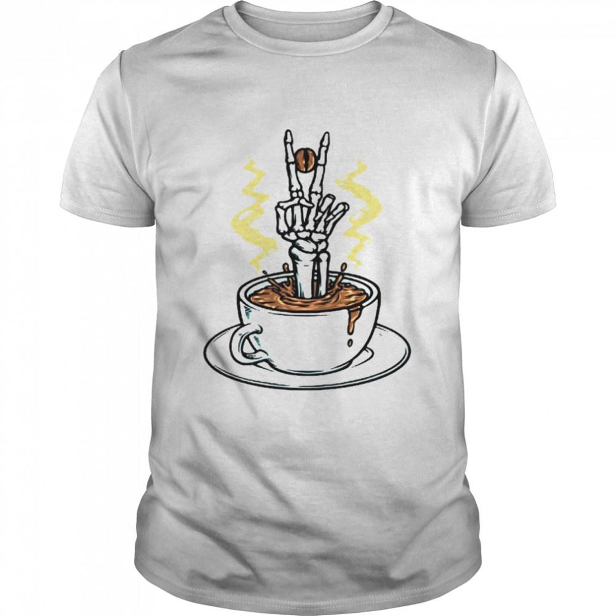 Skeleton Coffee Halloween T-shirt