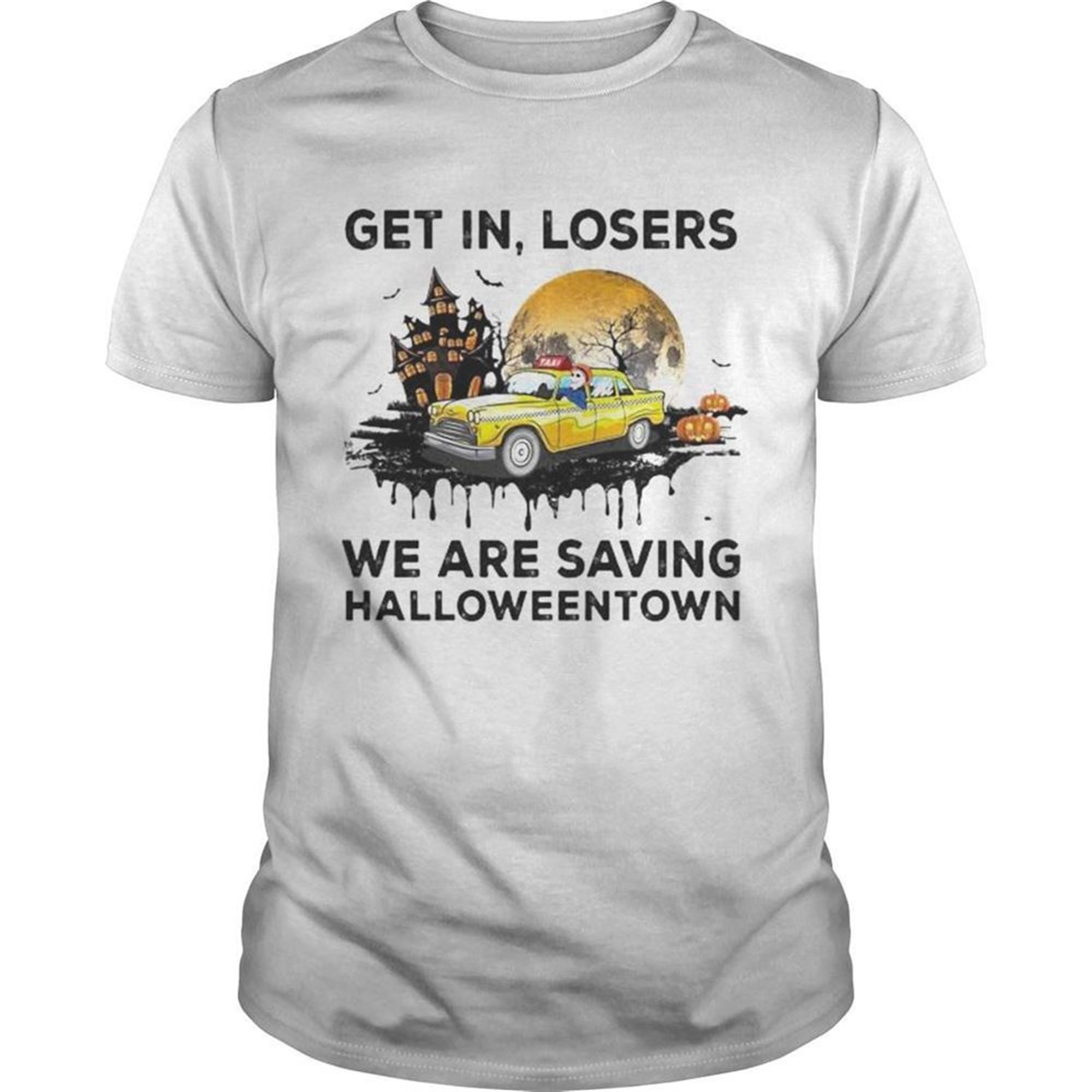 Skeleton Get In Loser We Are Saving Halloweentown Moon Shirt