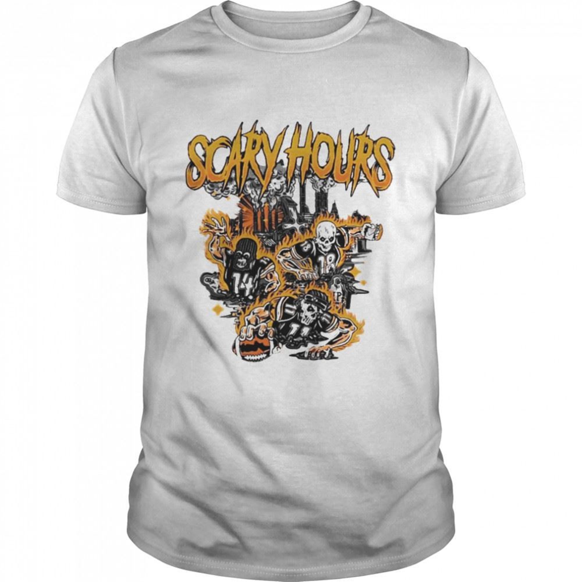 Skeletons Scary Hours Halloween 2022 Shirt