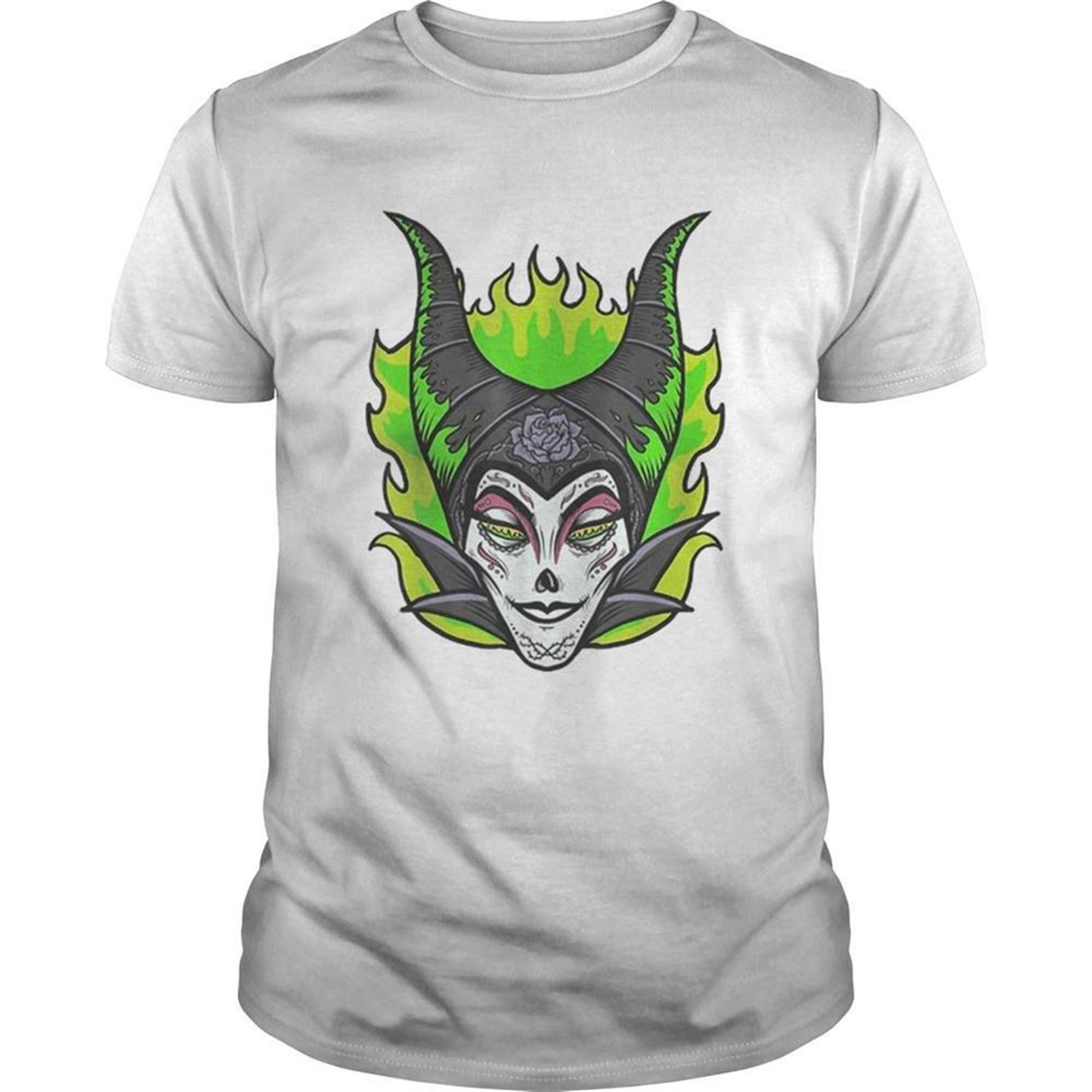 Sleeping Beauty Maleficent Sugar Skull Halloween Shirt