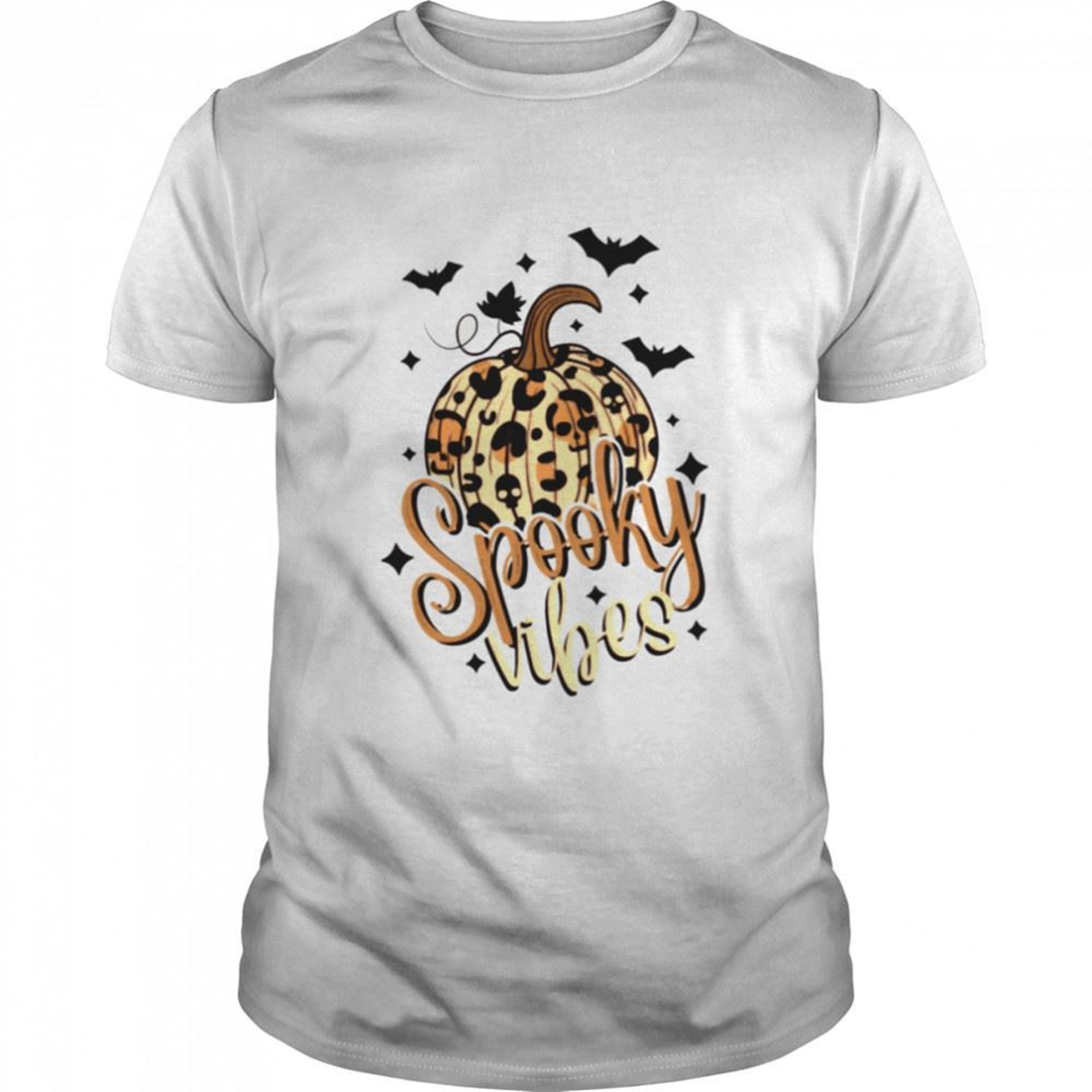 Spooky Vibes Halloween Leopard Shirt