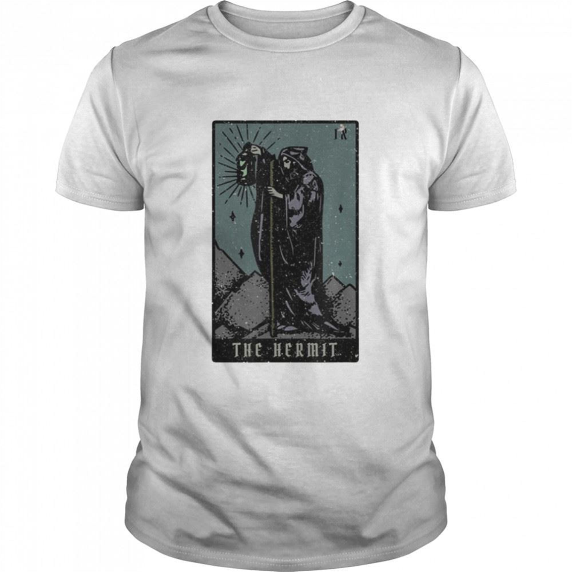The Hermit Tarot Card Reading Witch Aesthetic Halloween Shirt
