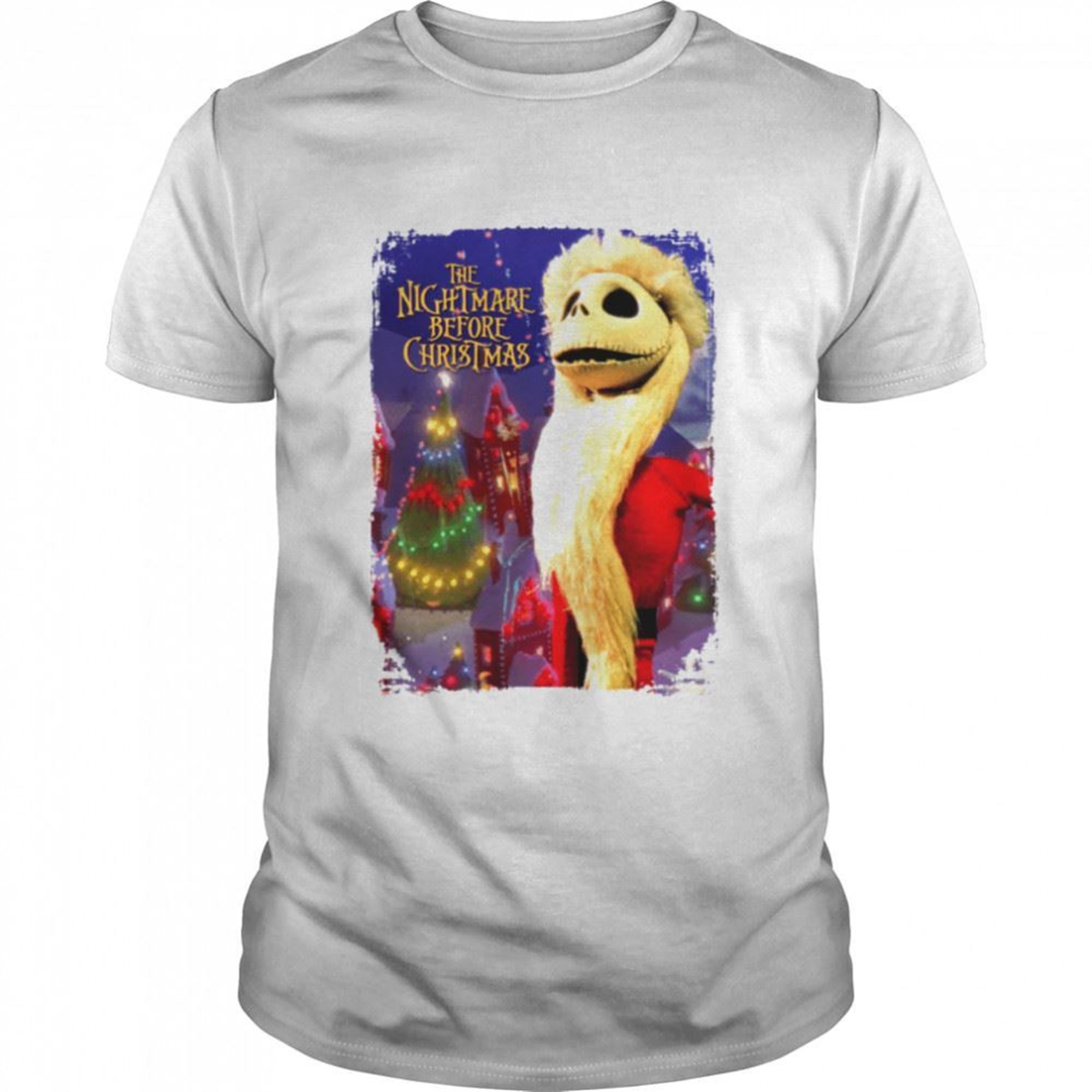 The Nightmare Before Christmas Jack Skellington Santa Jack White Halloween Shirt