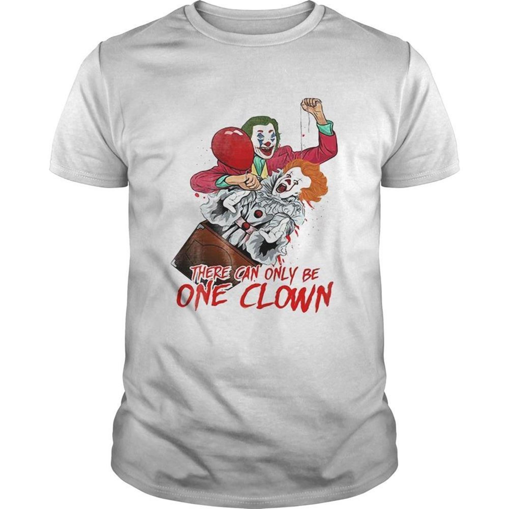 There Can Be Only One Clown Joker Pennywise Halloween Shirt